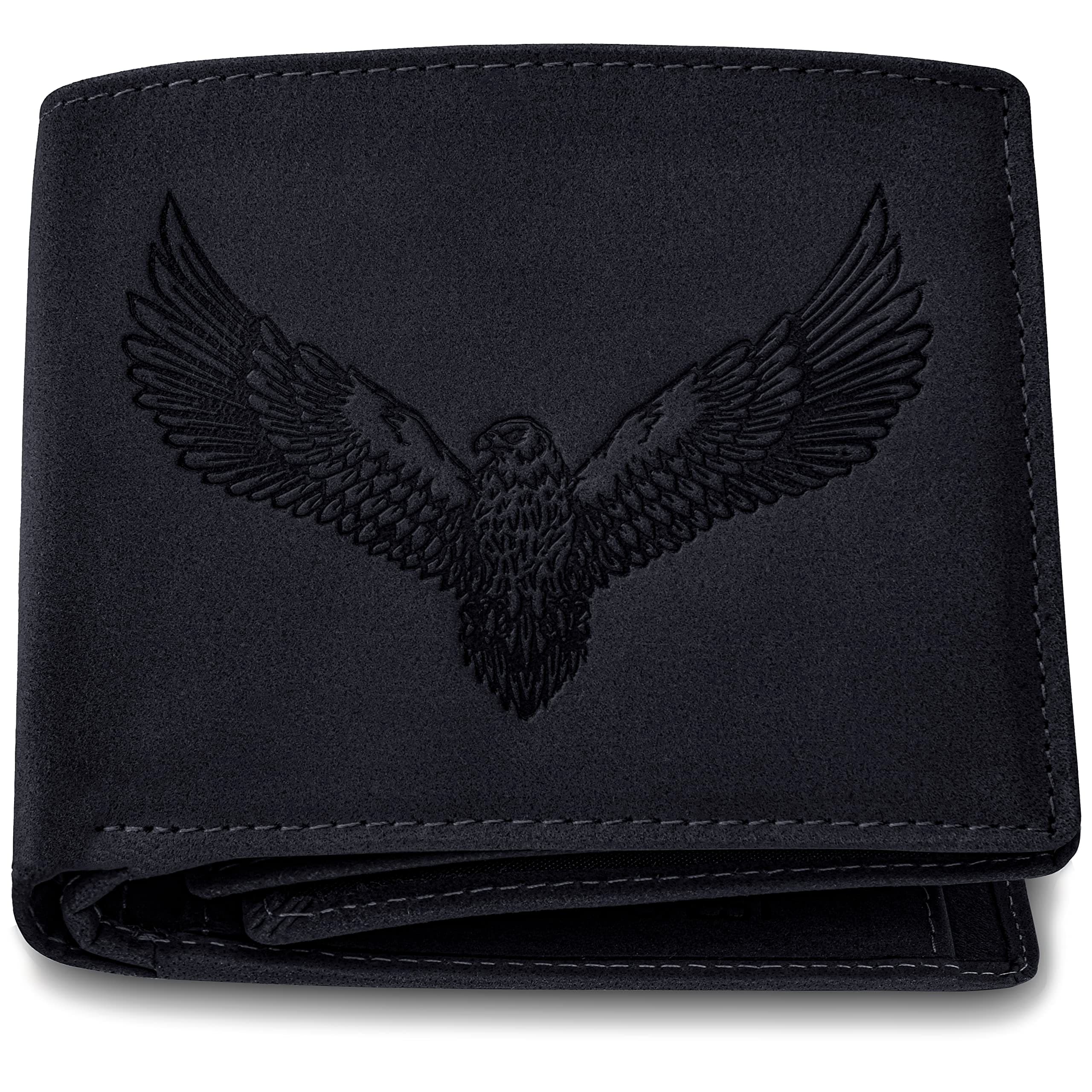 URBAN FOREST Zeus Vintage Black Leather Wallet for Men