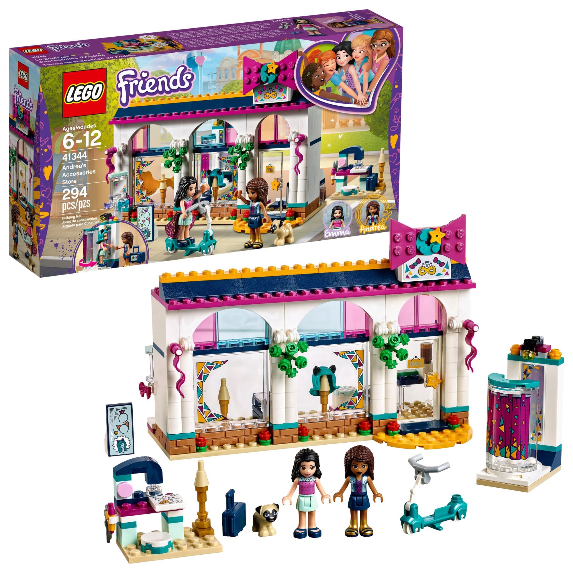 LEGO Friends Andrea’s Accessories Store 41344 Building Kit (294 Pieces)