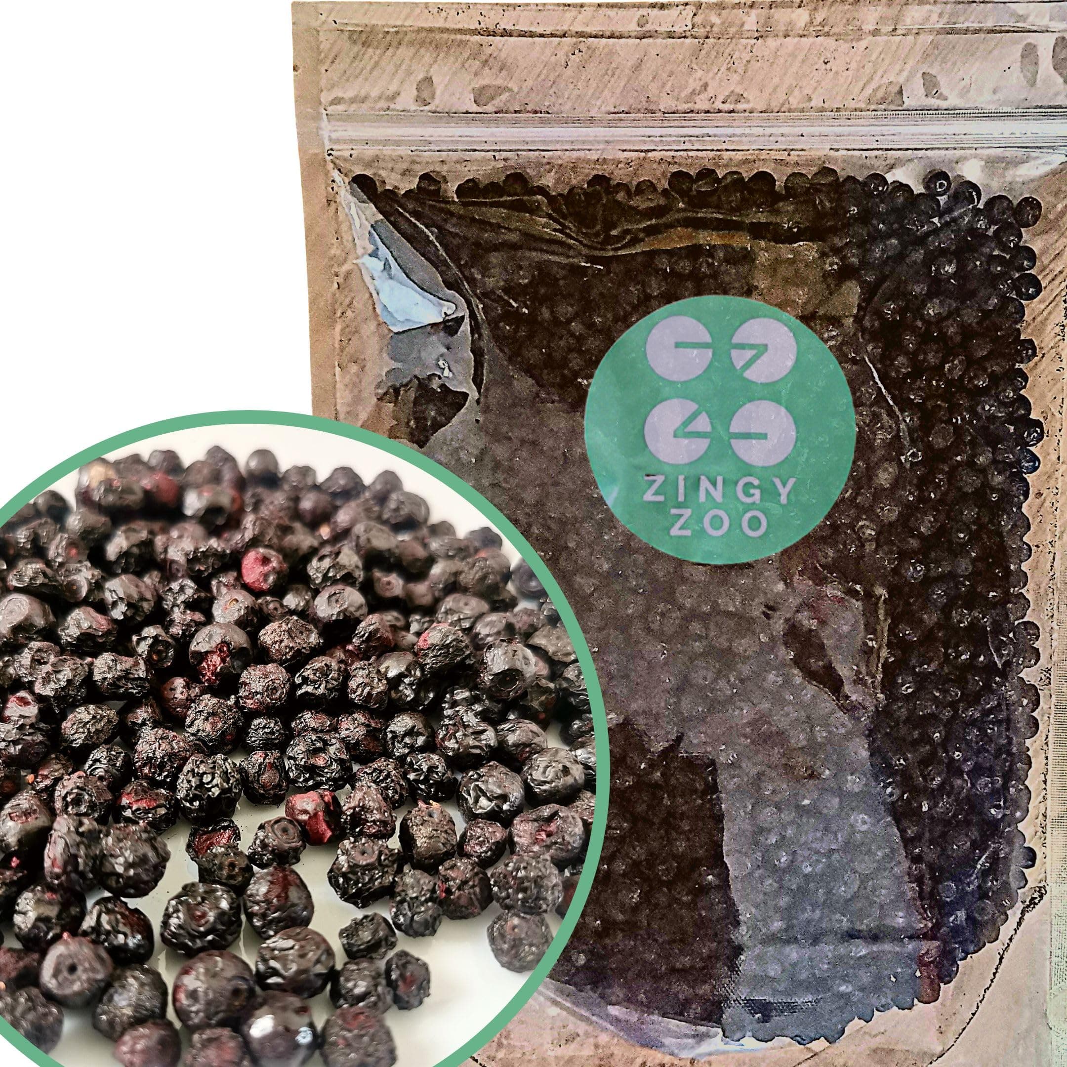Freeze Dried Blueberry Wild | XL 300g Freeze Dried Fruit | Mill Dried Blueberries for Vegan Wild Blueberry Powder | Fresh Bilberry Frozen and Fruit Bites Trail Mix with Strawberry Raspberry Smoothie