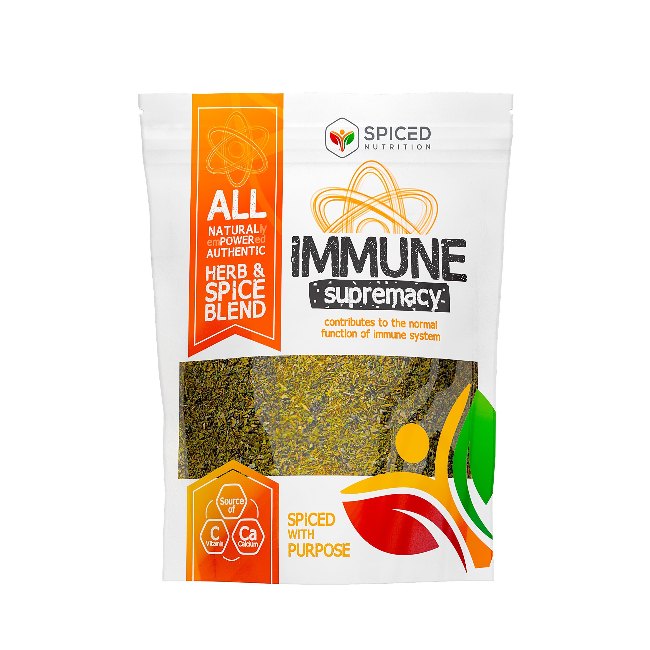 All Purpose Food Seasoning - Naturally Empowered Blends of Herbs and Spices for Immune Supremacy - 3 pack 40g each by Spiced Nutrition