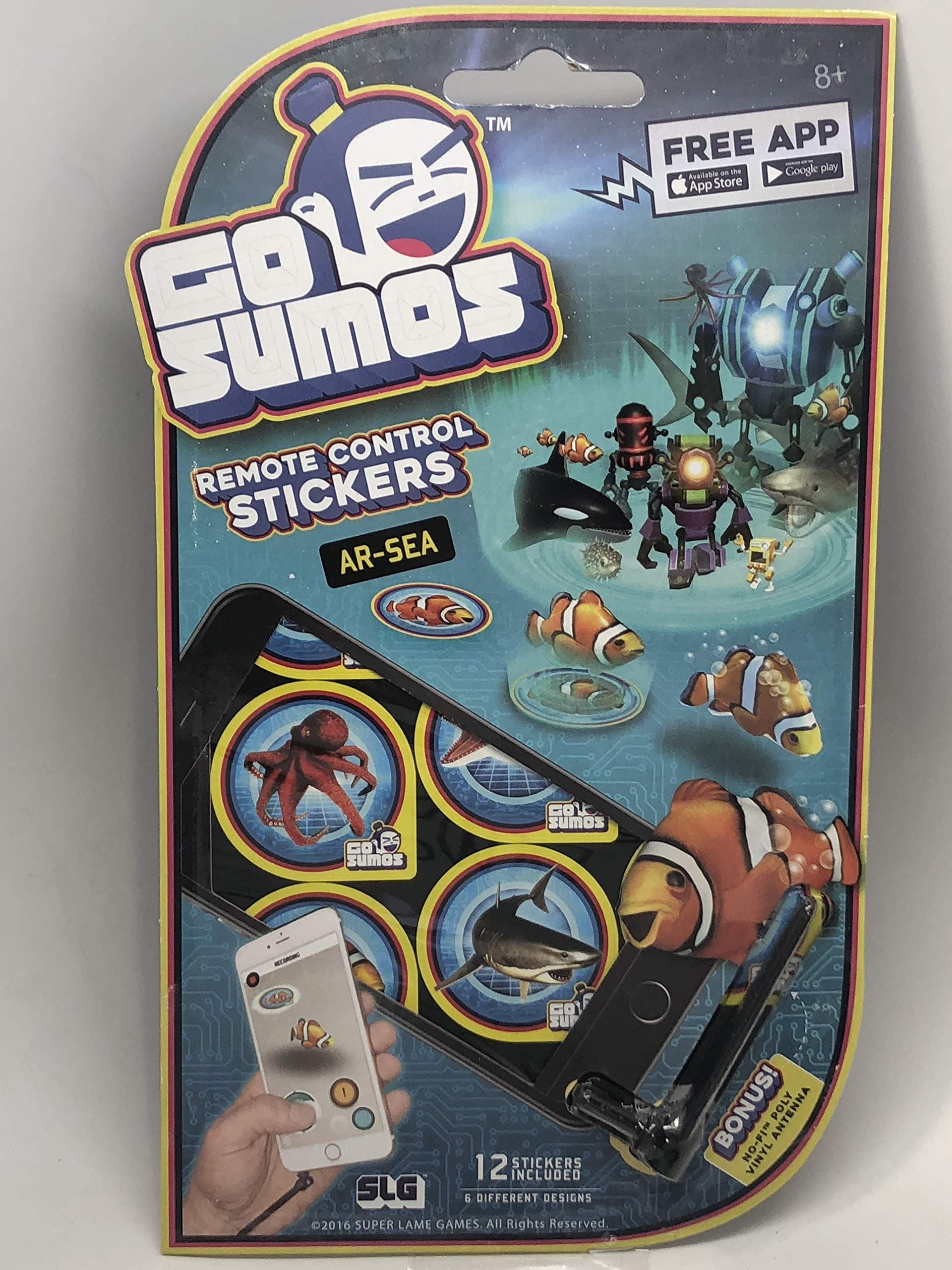 Super Lame Games GO SUMOS Remote Control Stickers AR-SEA