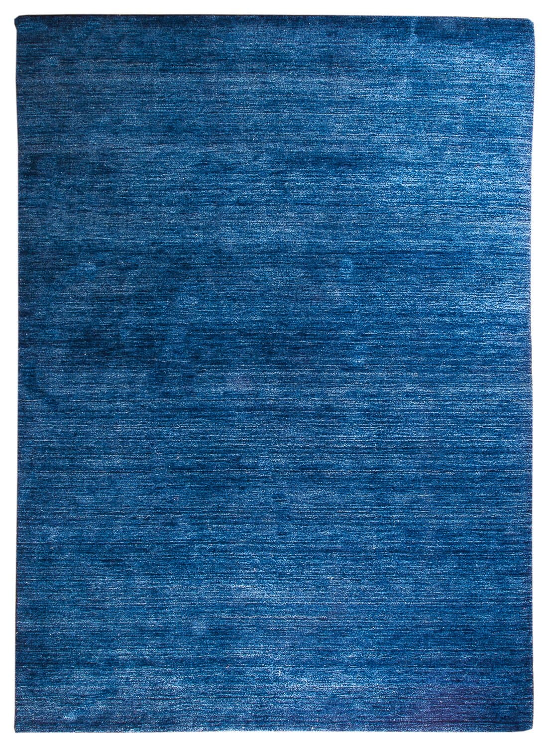 Morgenland" UNI Plain Gabbeh Rug, Wool, Blue, 350 x 250 x 1.8 cm
