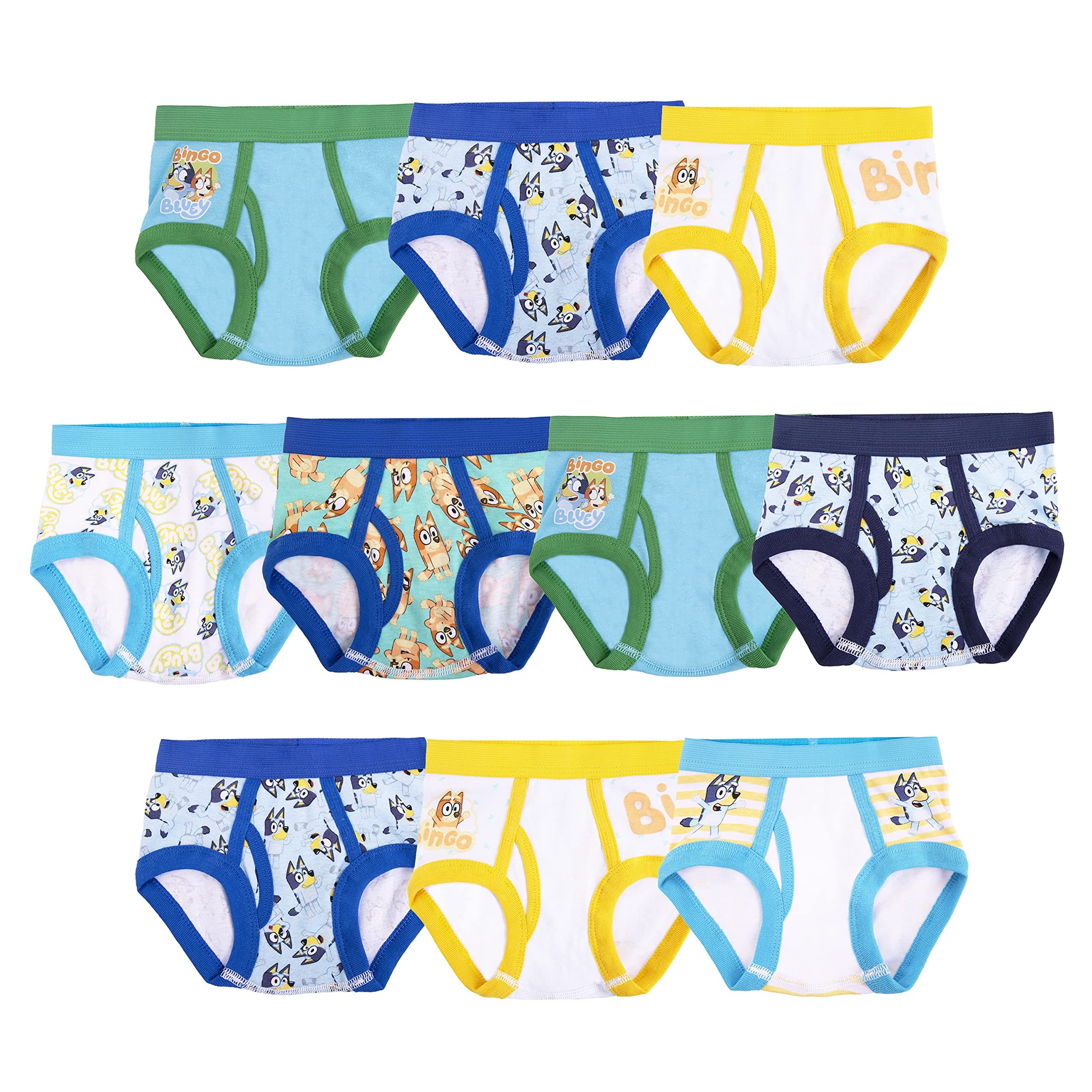 Boys' Briefs of 100% Combed Cotton Underwear Briefs, Sizes 18m, 2/3t, 4t, 4, 6, and 8