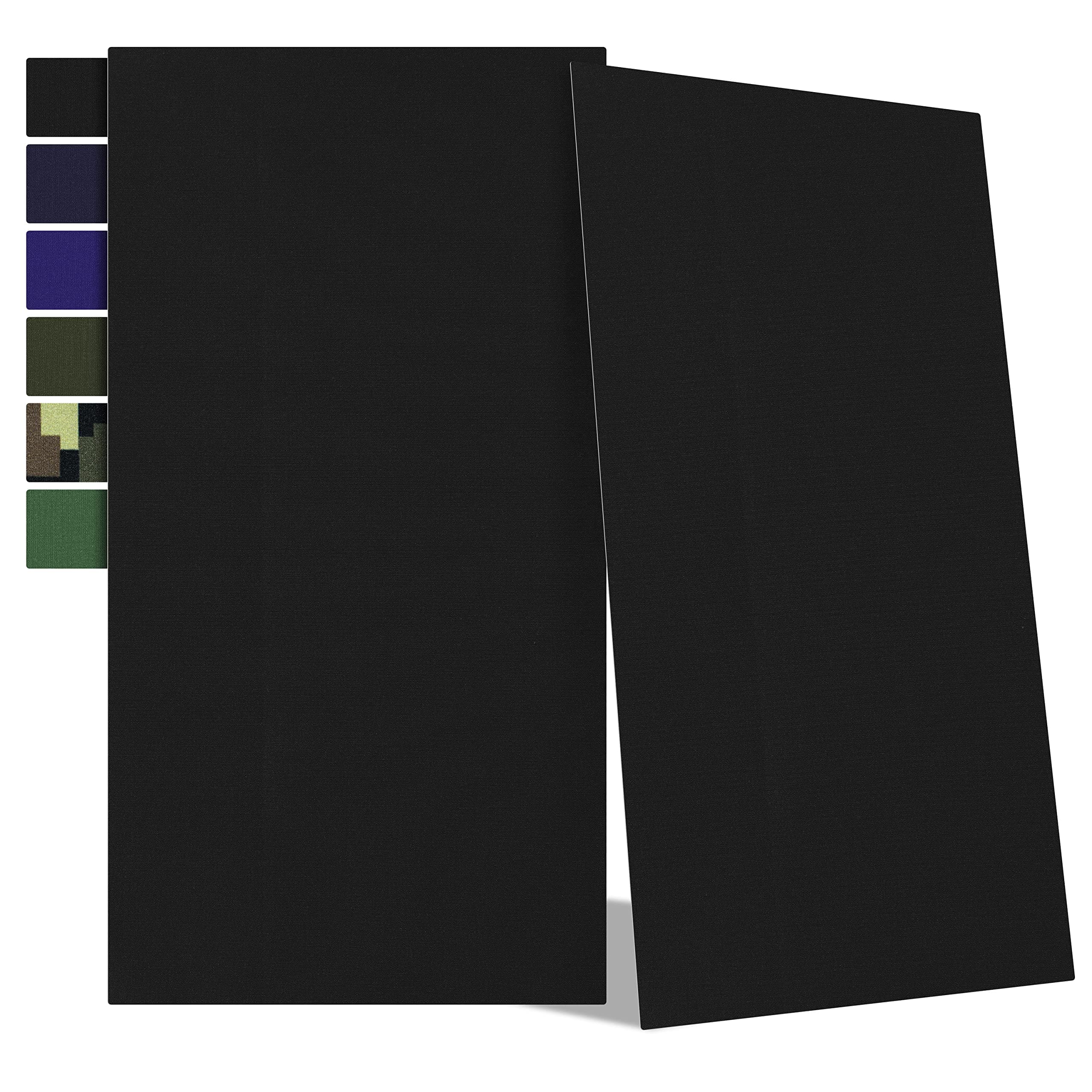 Azobur Nylon Repair Patches 2 Pack Nylon Self Adhesive Waterproof First Aid Repair Tenacious Lightweight Protable Fabric 4X8 inch for Down Jacket, Tent Clothes, Sleeping Bag(Black)