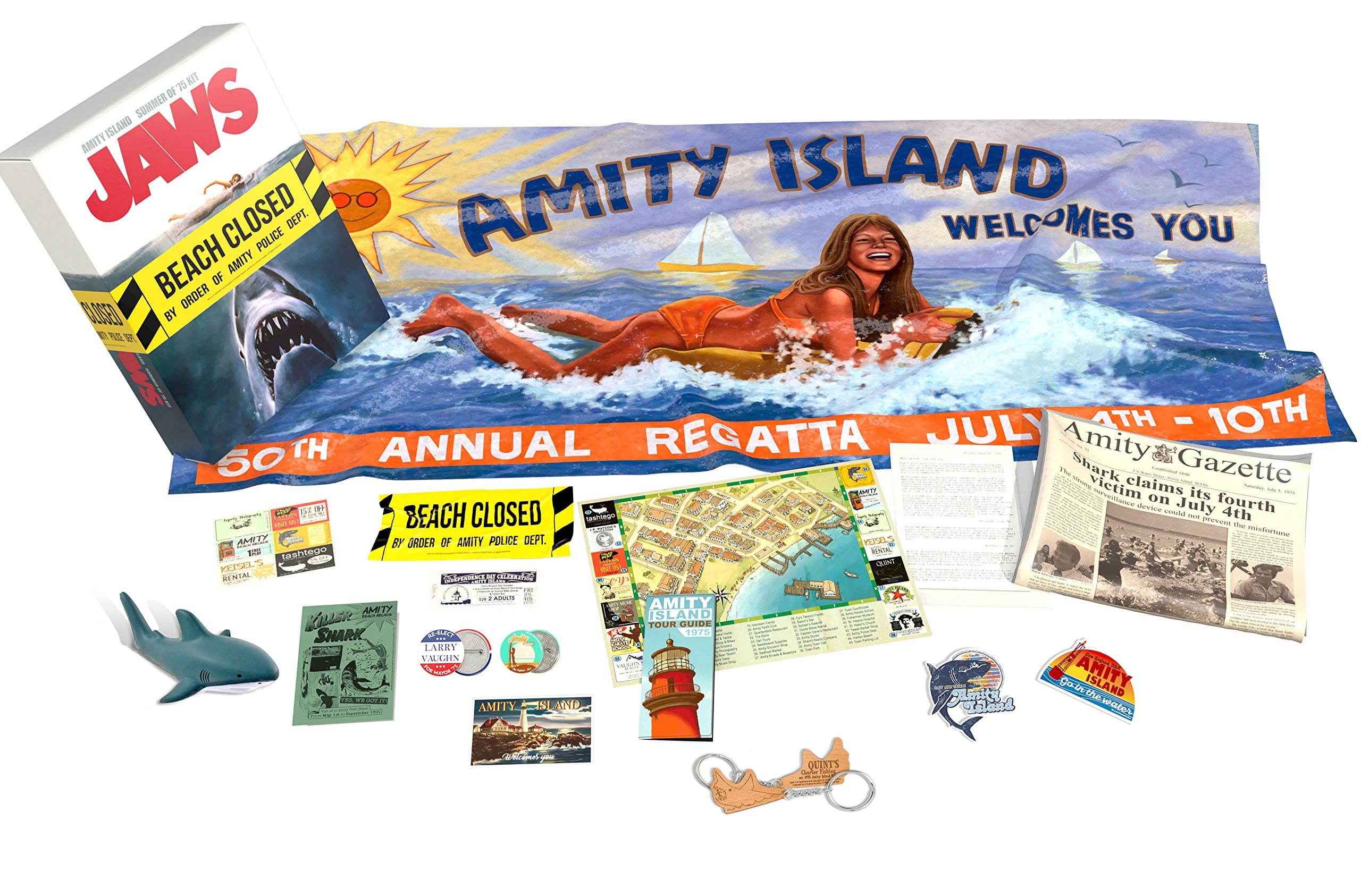 Dr.Collector Jaws-Amity Island Summer of 75 Kit, Multi-Colour