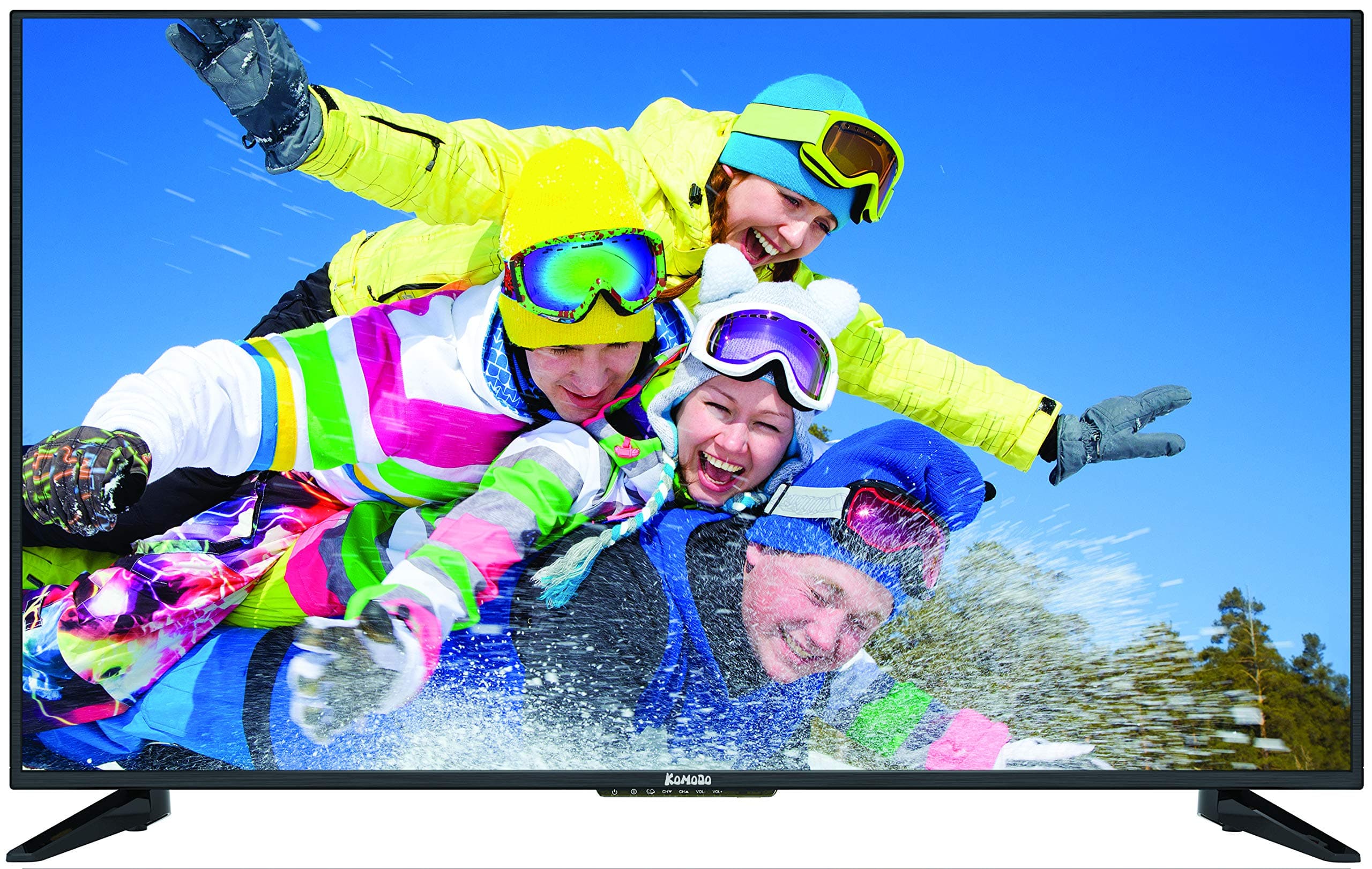 Komodo by Sceptre 50" 4K UHD Ultra Slim LED TV 3840 x 2160 Memc 120, Machine Black