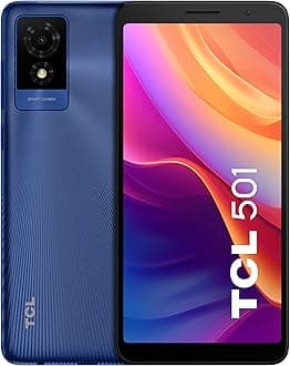 TCL 501 Dual-SIM 32GB ROM + 2GB (GSM Only | No CDMA) Factory Unlocked 4G/LTE Smartphone (Blue) - International Version