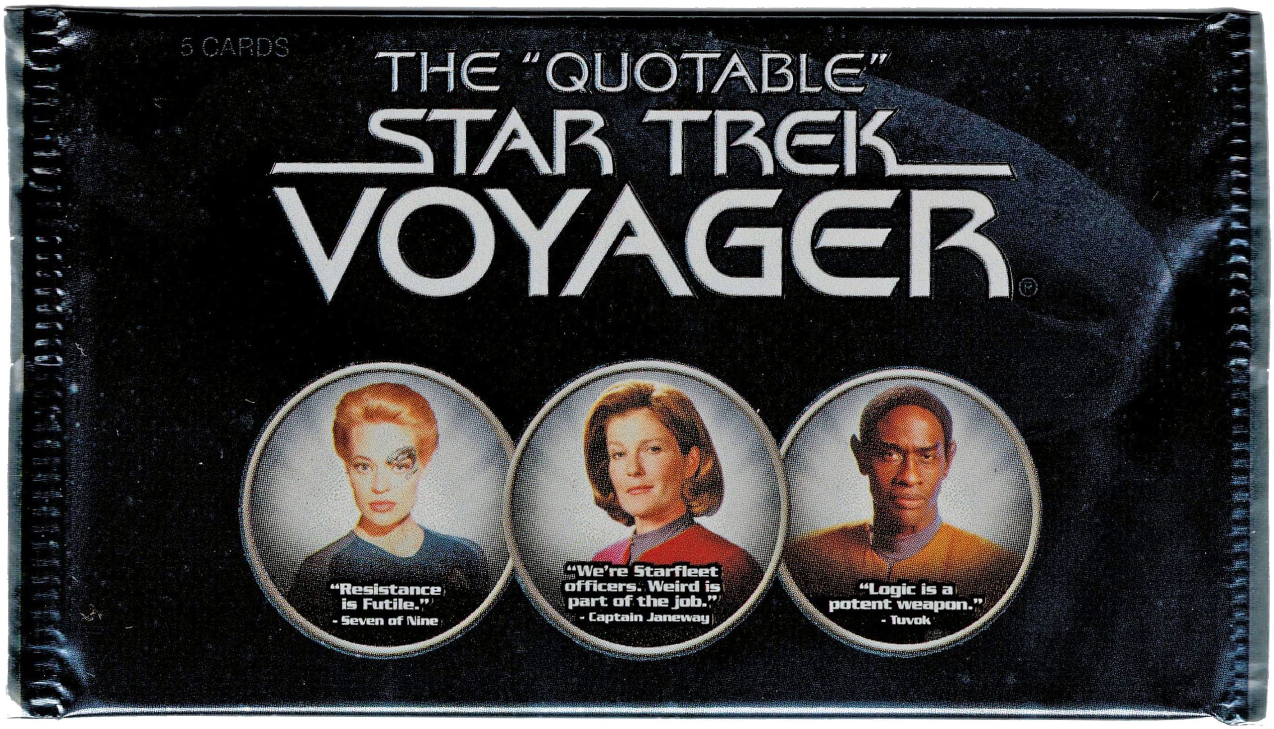 The Quotable Star Trek Voyager Factory Sealed Trading Card Pack