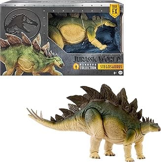 - Jurassic World Hammond Collection Action Figure, Lost World Jurassic Park Stegosaurus, Carnivore Large Dinosaur Toy, Posable Wired Tail