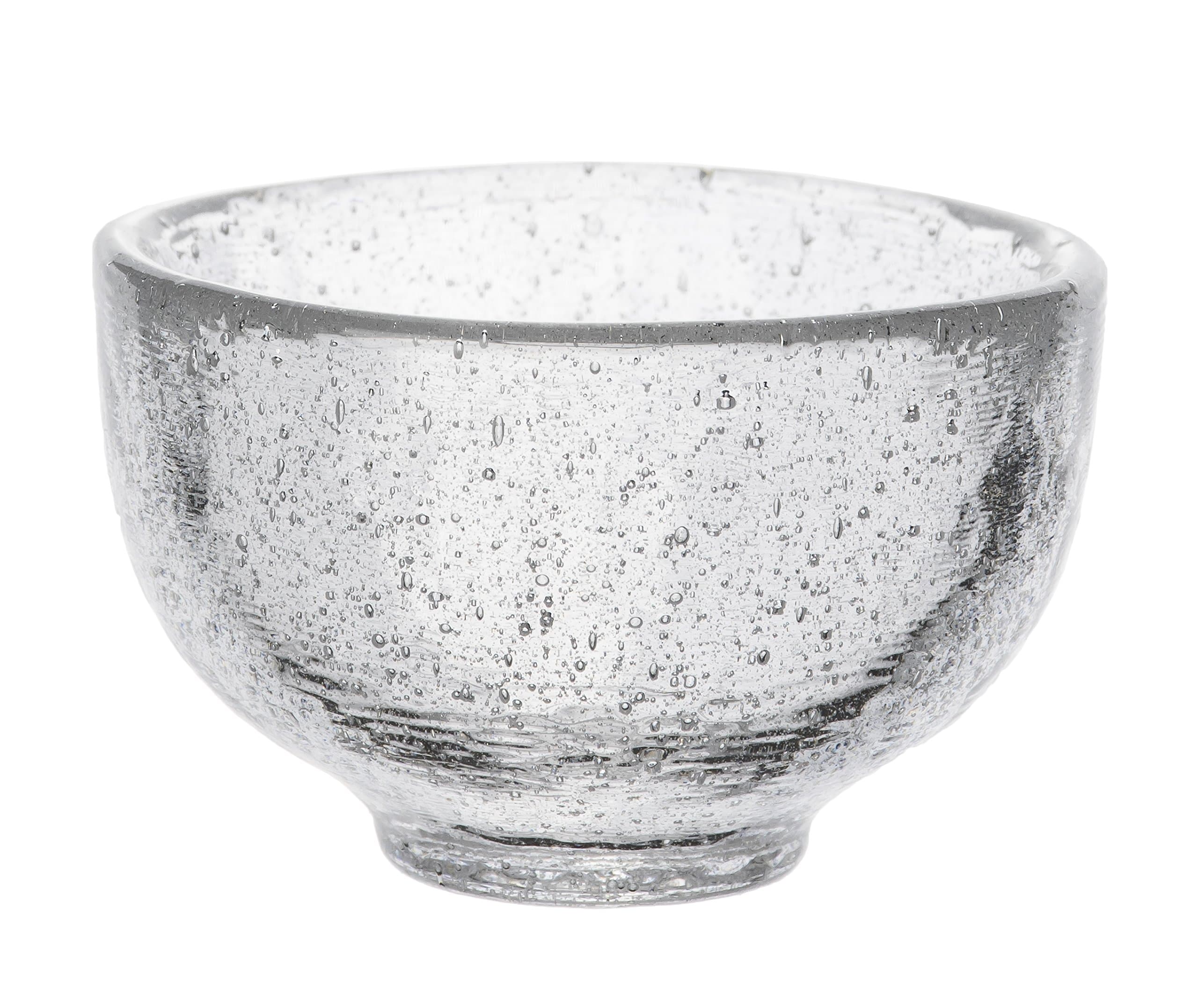 Yoshitani Glass YO-461 Edo Glass, Light Snow, Guinomi, 1.0 fl oz (30 ml)