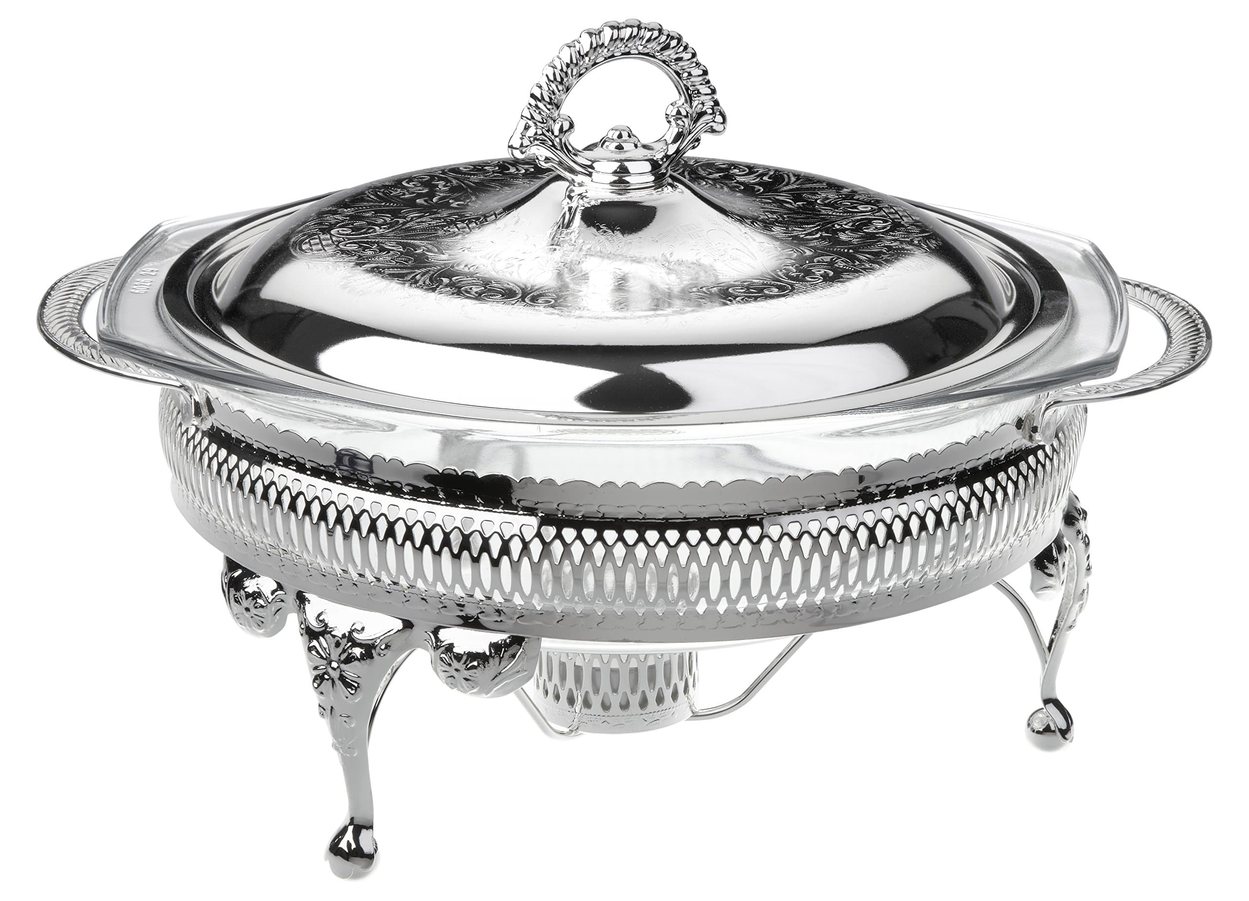 Queen Anne Casserole Round Tarnish Resistant Silver Plated Made in England