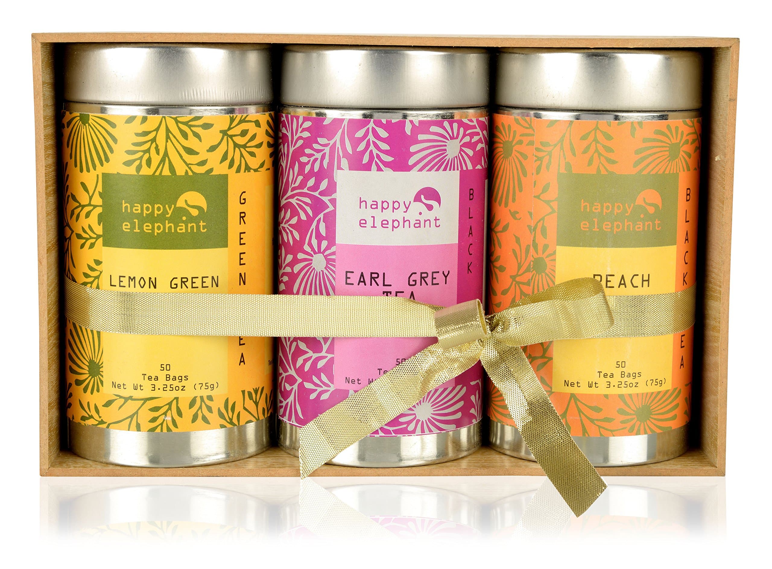 Happy Elephant Assorted Flavour Gift Box for Different Times & Moods of The Day 150 Tea Bags (225 Grams)