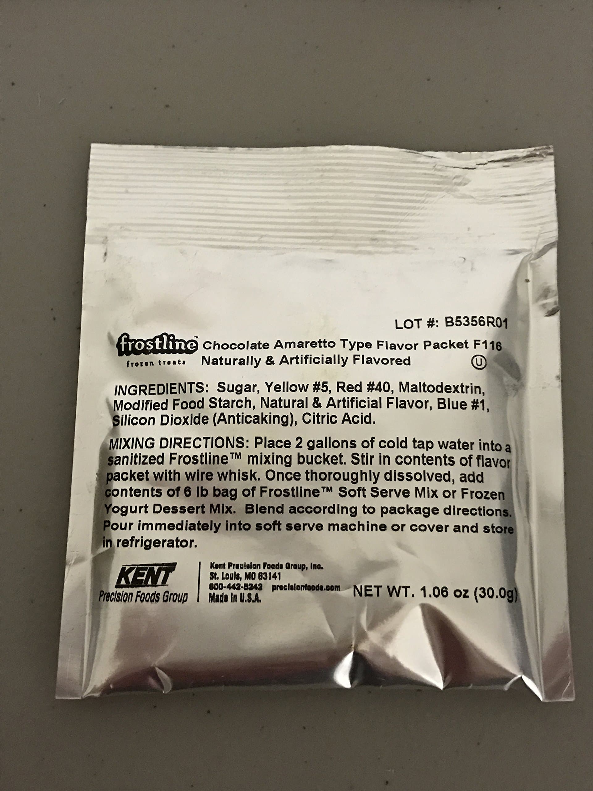 Frostline Soft Serve Ice Cream Mix Flavor Packet, (Chocolate Amaretto)