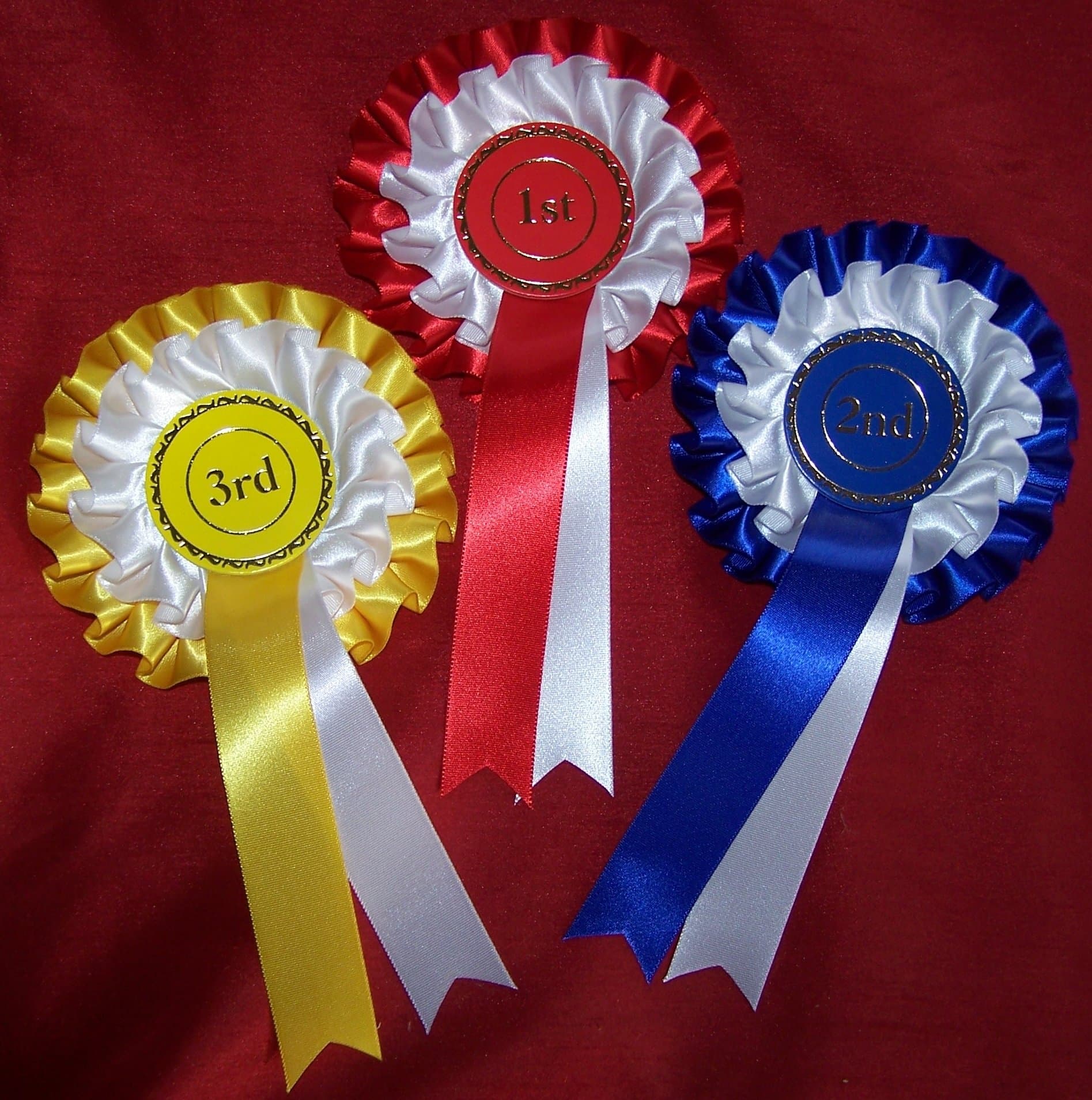 Set of 1st - 3rd Rosettes
