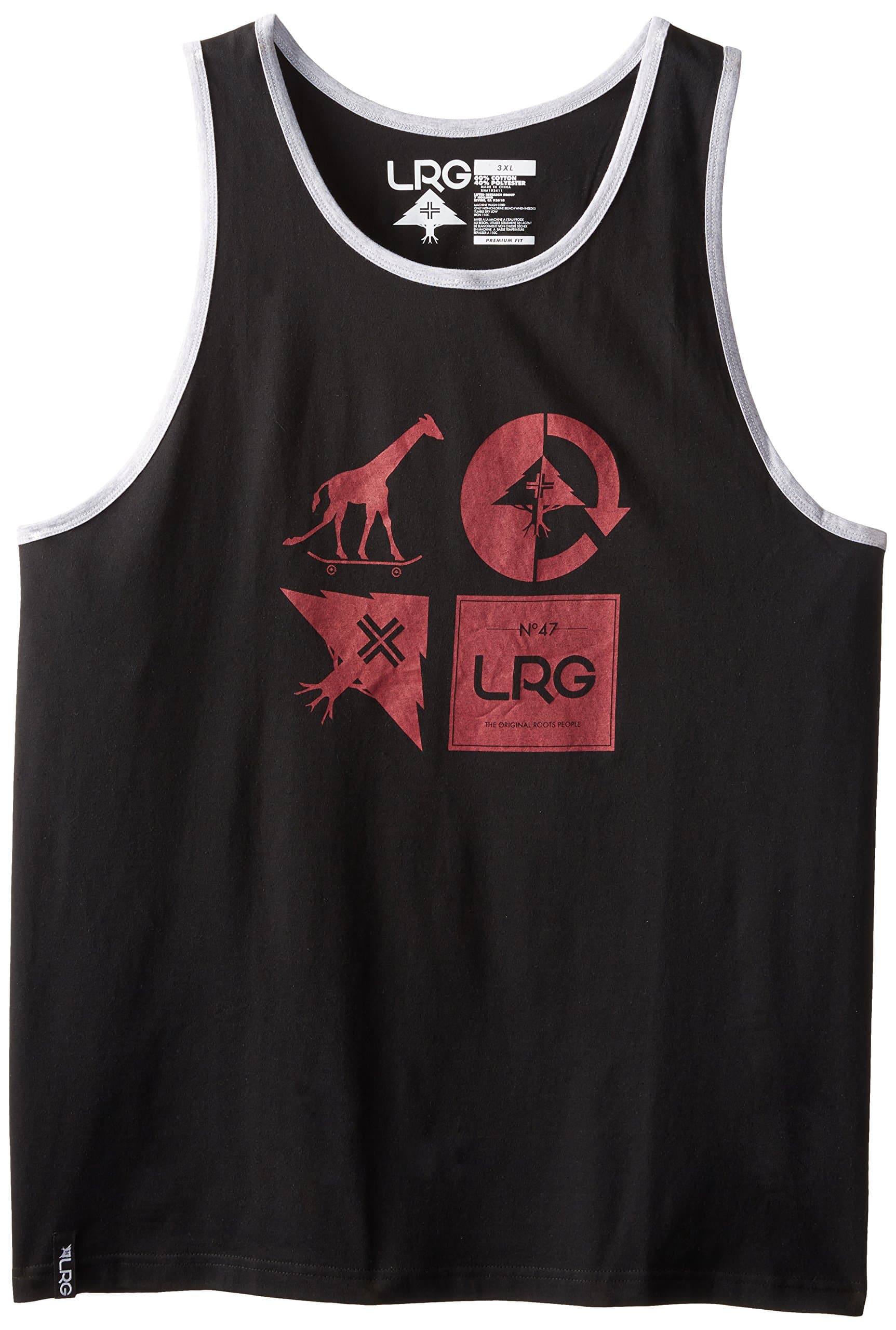 LRG Men's Big-Tall RC Mash Up Tank Top