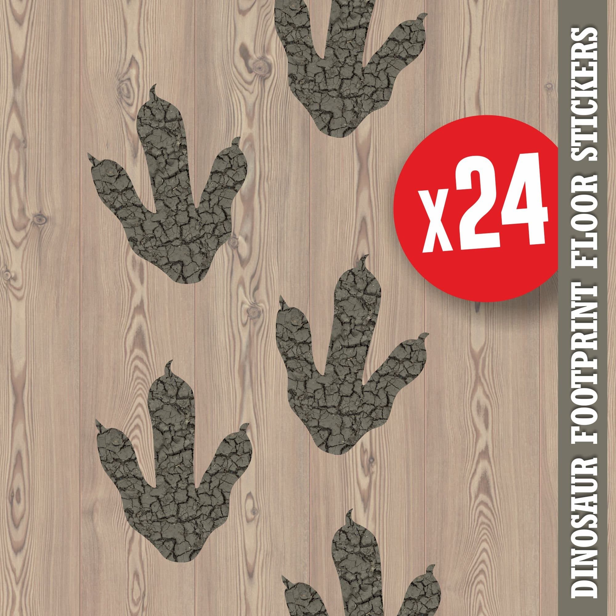 Dinosaur Footprints Prints Floor Stickers Foot Prints Jurassic World Style