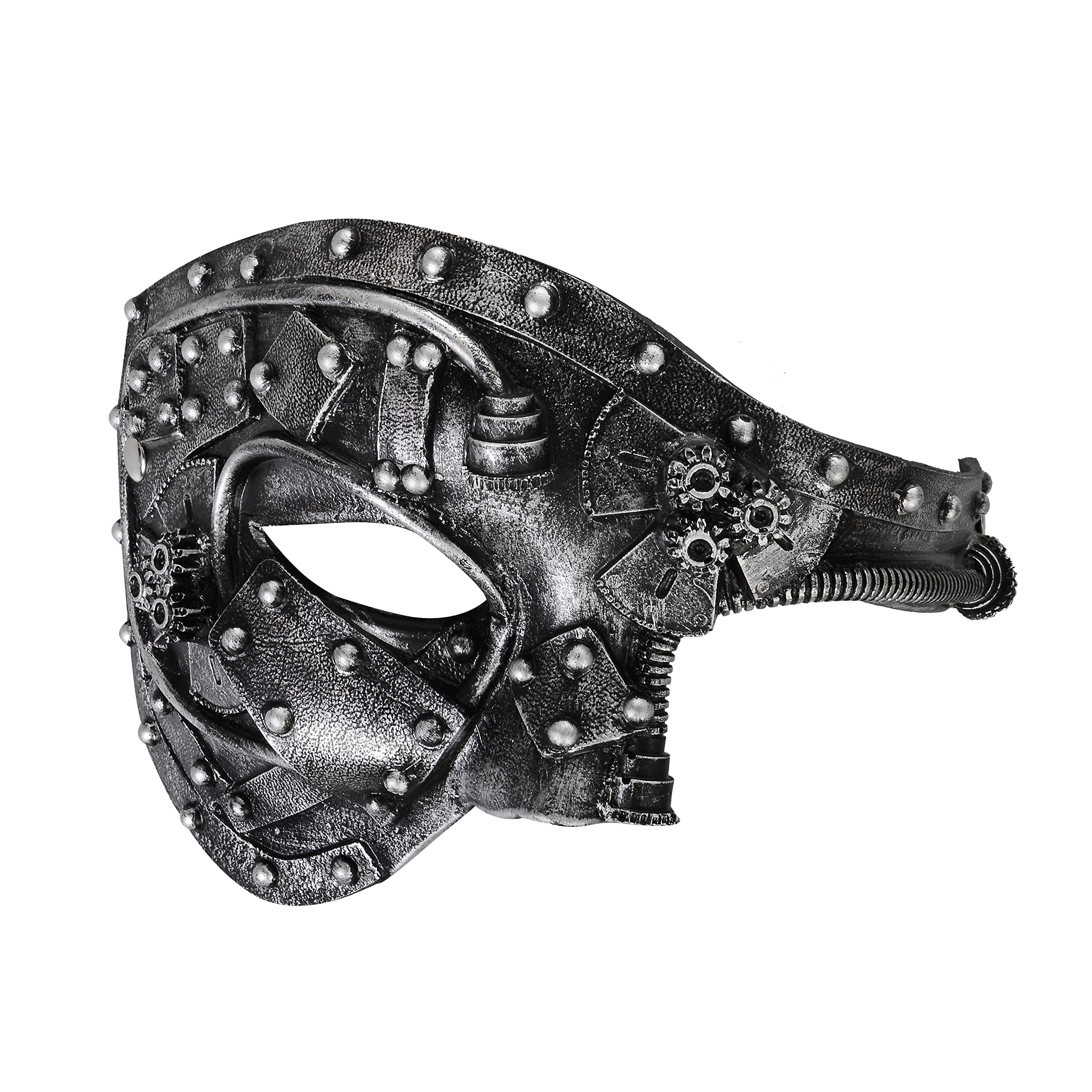 Medieval Steampunk Mask, Halloween Cosplay Venice Phantom Of The Opera Masquerade Mask for Men and Women Punk Mask
