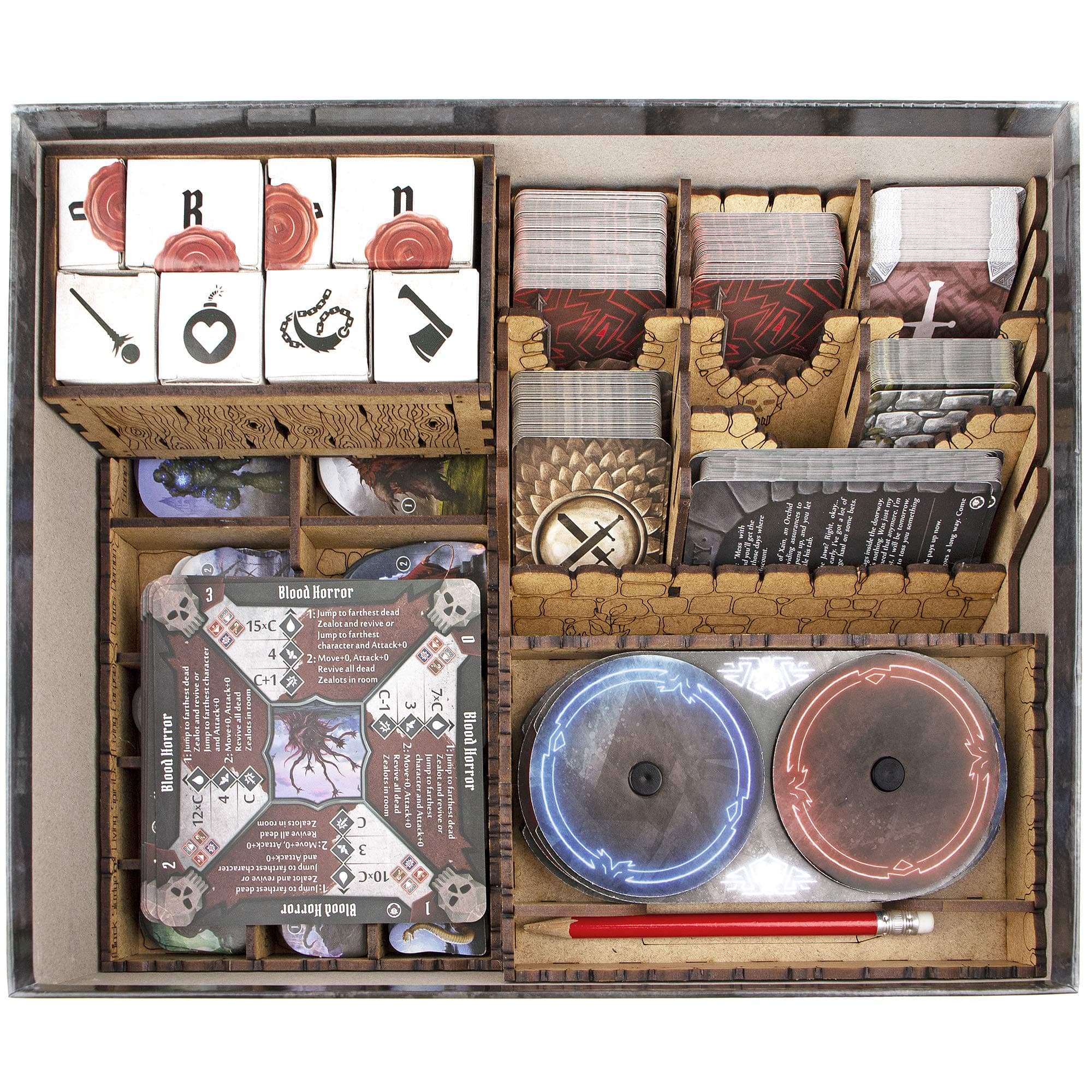 TowerRex Organizer for Gloomhaven Jaws of The Lion Board Game, Storage Insert, Accessories Upgrade