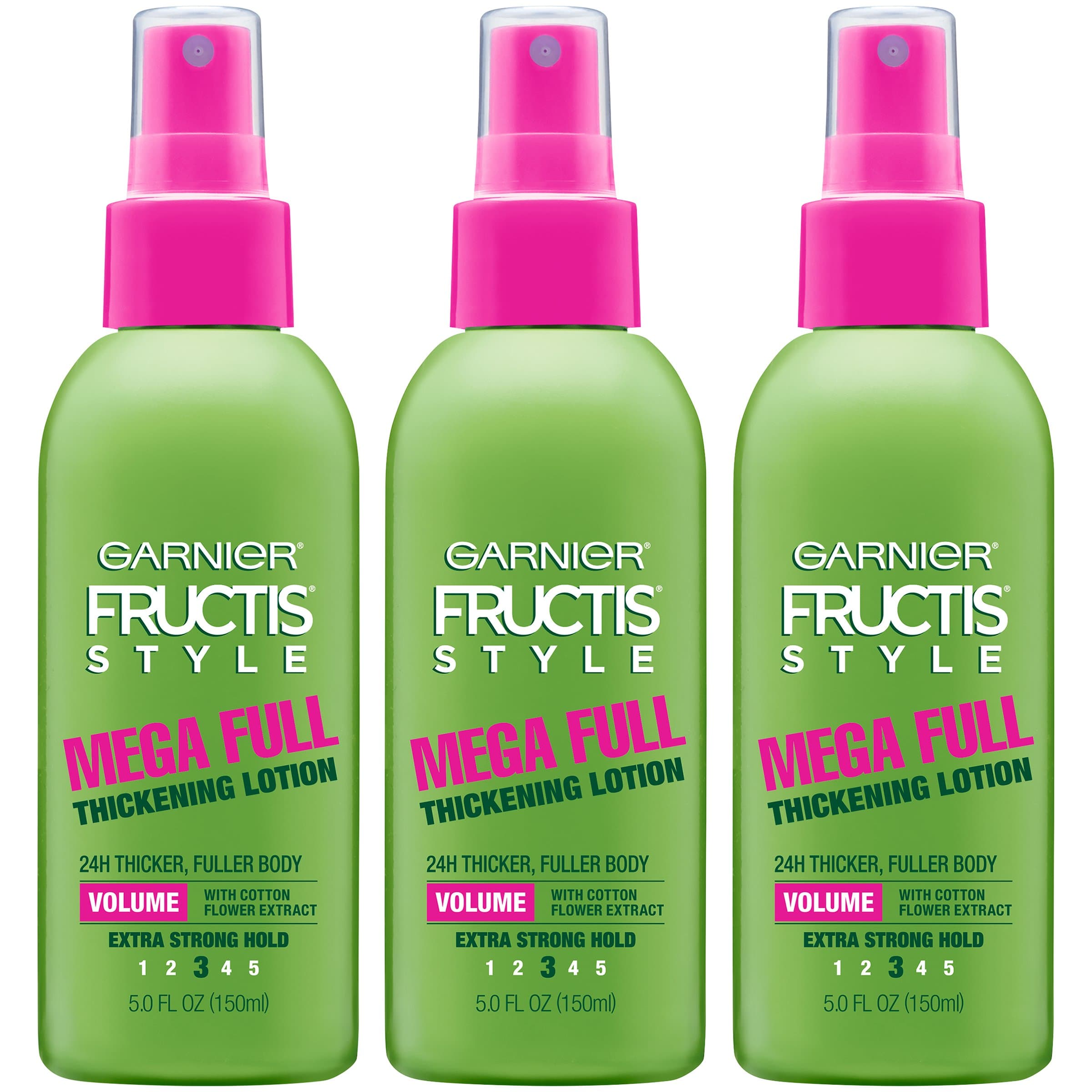 Fructis Style Mega Full Thickening Lotion, 5.0 Oz, 3 Count (Packaging May Vary)