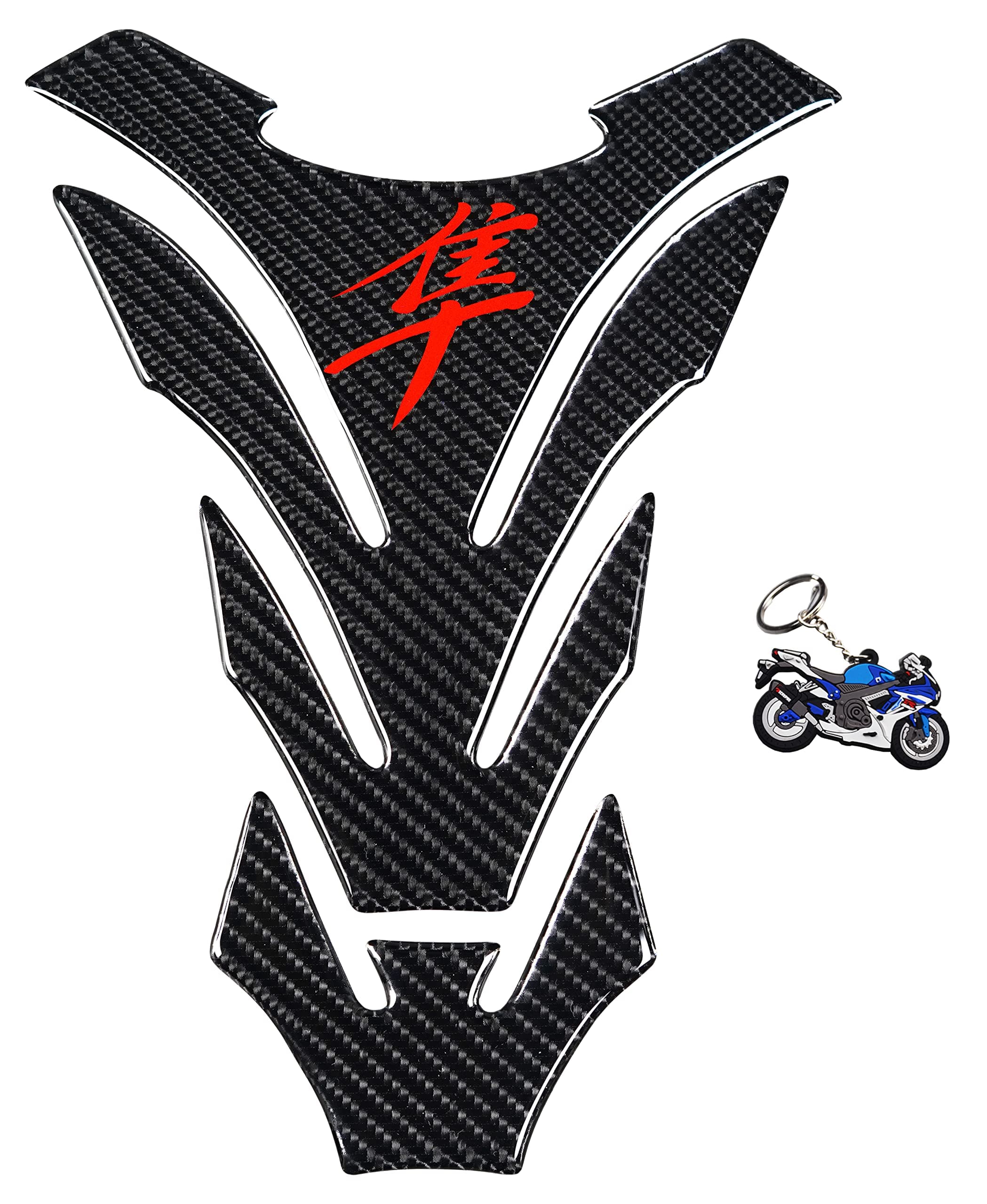 Real Carbon Fiber Motorcycle Tank Pad Gas Oil Fuel Tank Pad Vinyl Decal Tank Protector Motorcycle Stickers For HAYABUSA All Models
