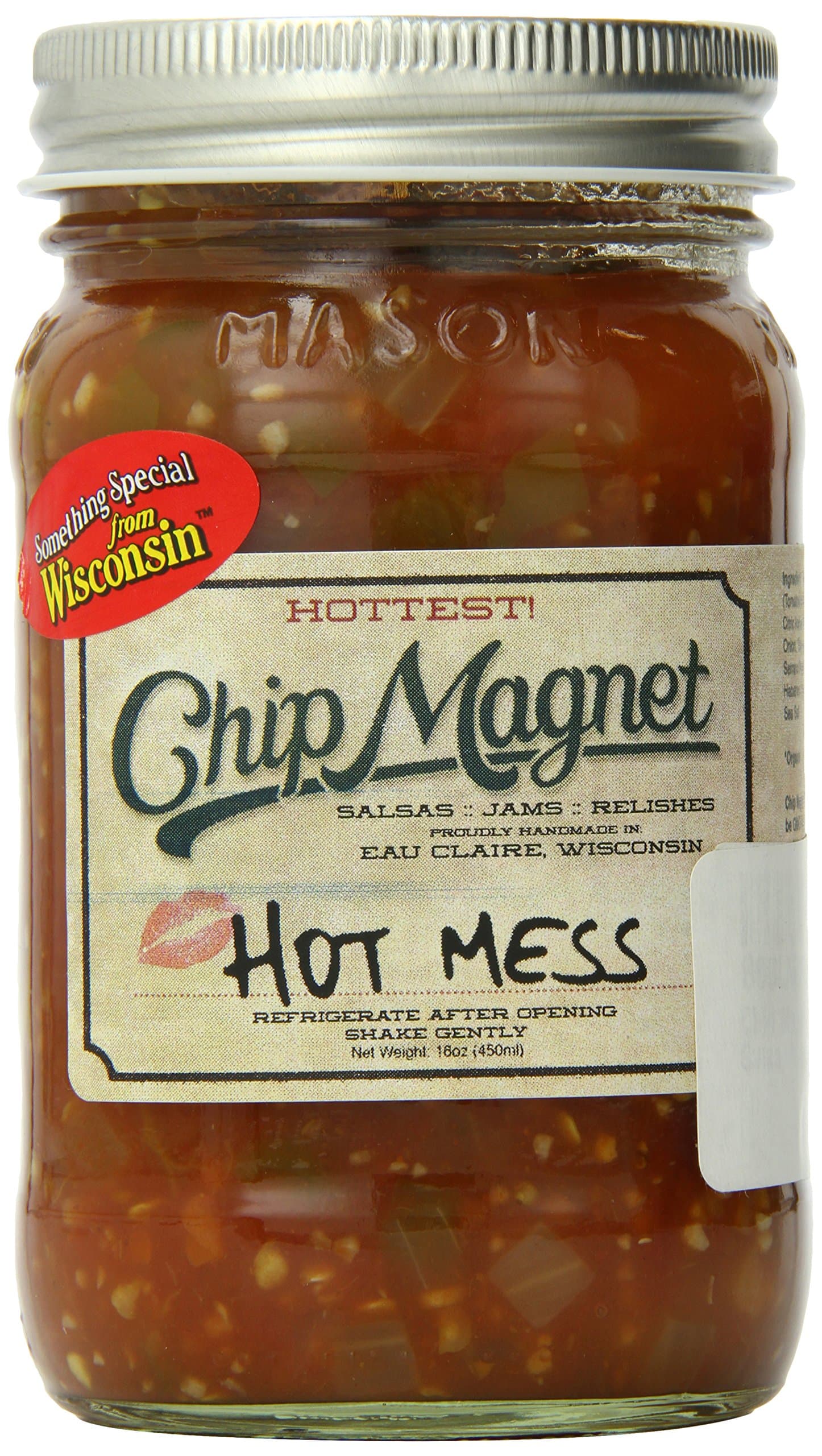 Chip Magnet Hot Mess Hot Salsa, 16 Ounce