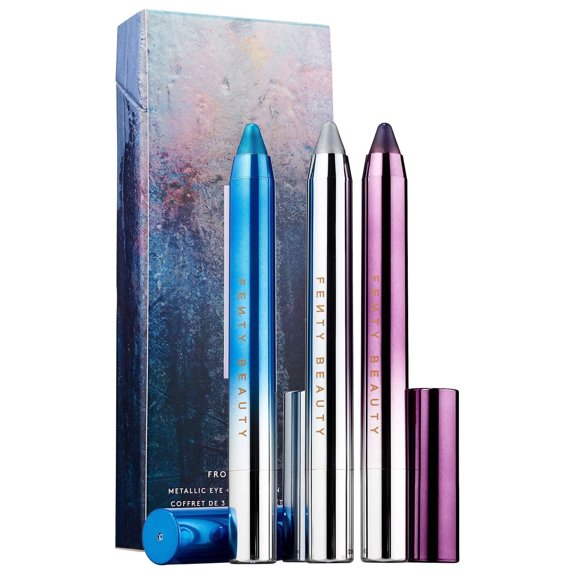 FENTY BEAUTY FROST MONEY Metallic Eye + Lip Crayon 3-PC Set