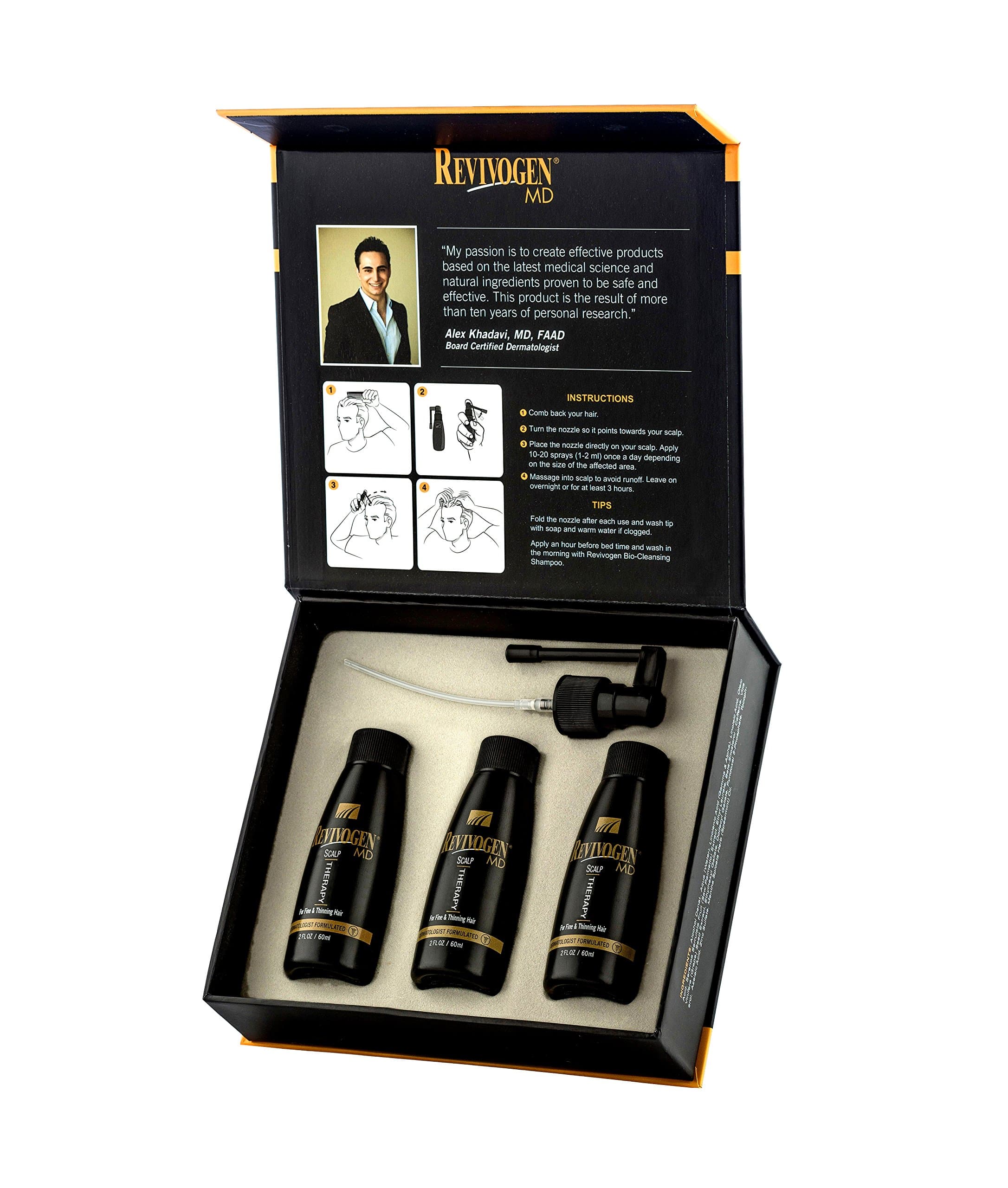 REVIVOGEN MD Scalp Therapy. Natural Hair Loss Solution for Fine & Thinning Hair.