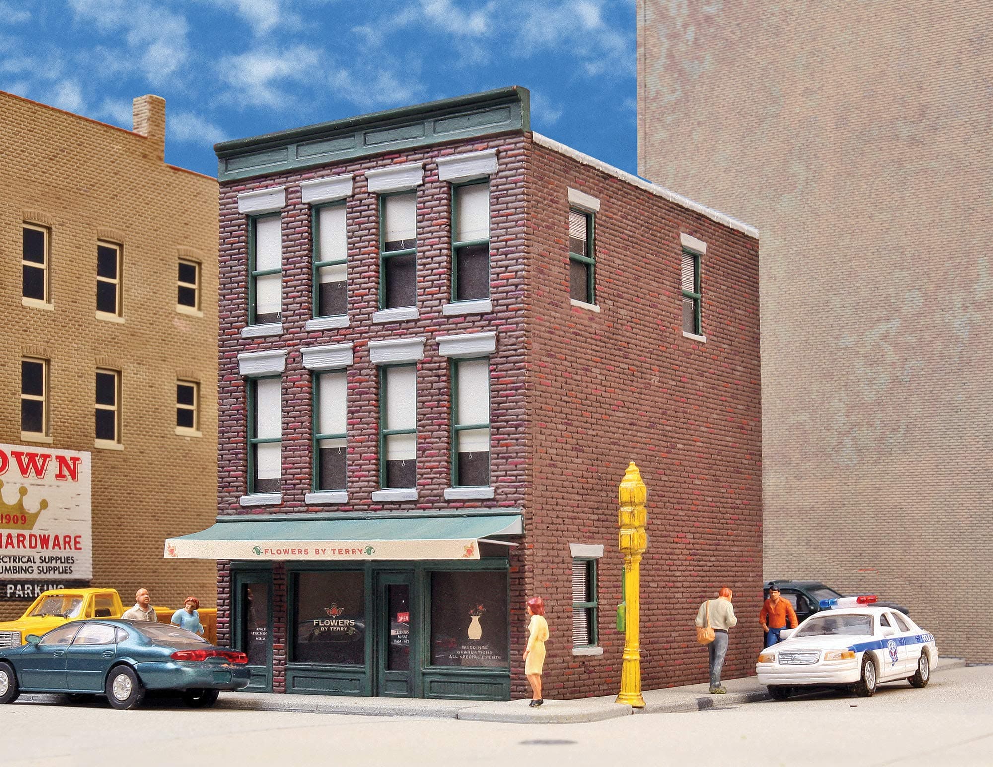 Flowers by Terry 933-3473 HO Scale Model Railroad - Structure Kit