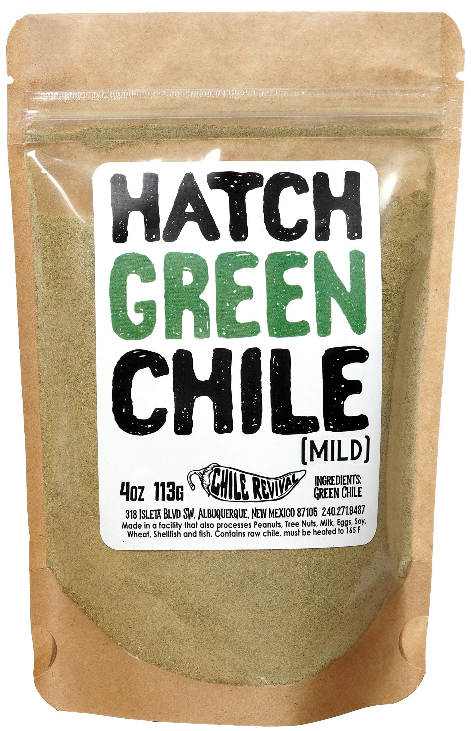 Chile Revival Hatch Green Powder 4oz (Mild)