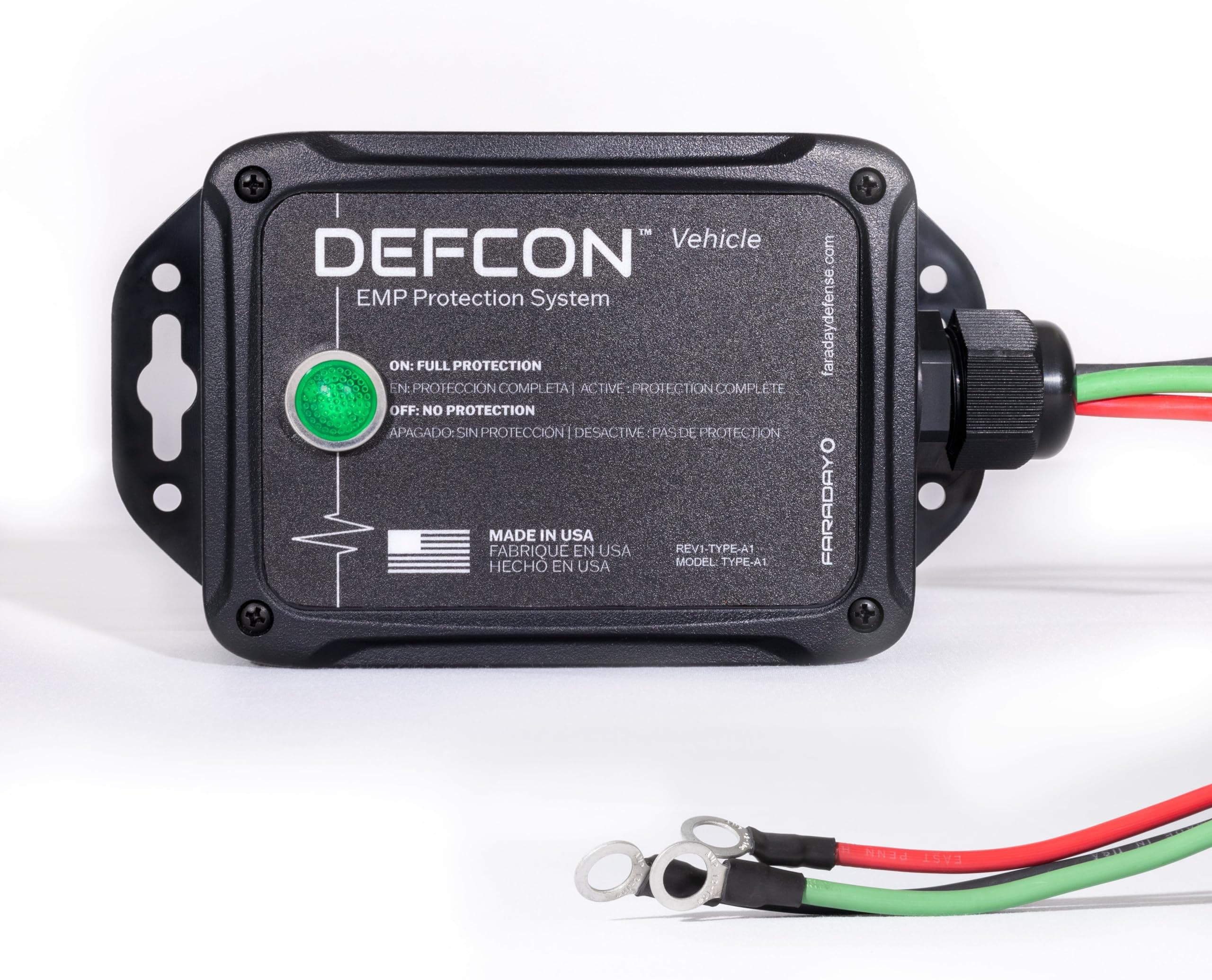 DEFCON Vehicle - EMP Protection 12 Volt DC for Auto and Truck, Protection for Lightning, CME, Solar Flare, and Surge Protection