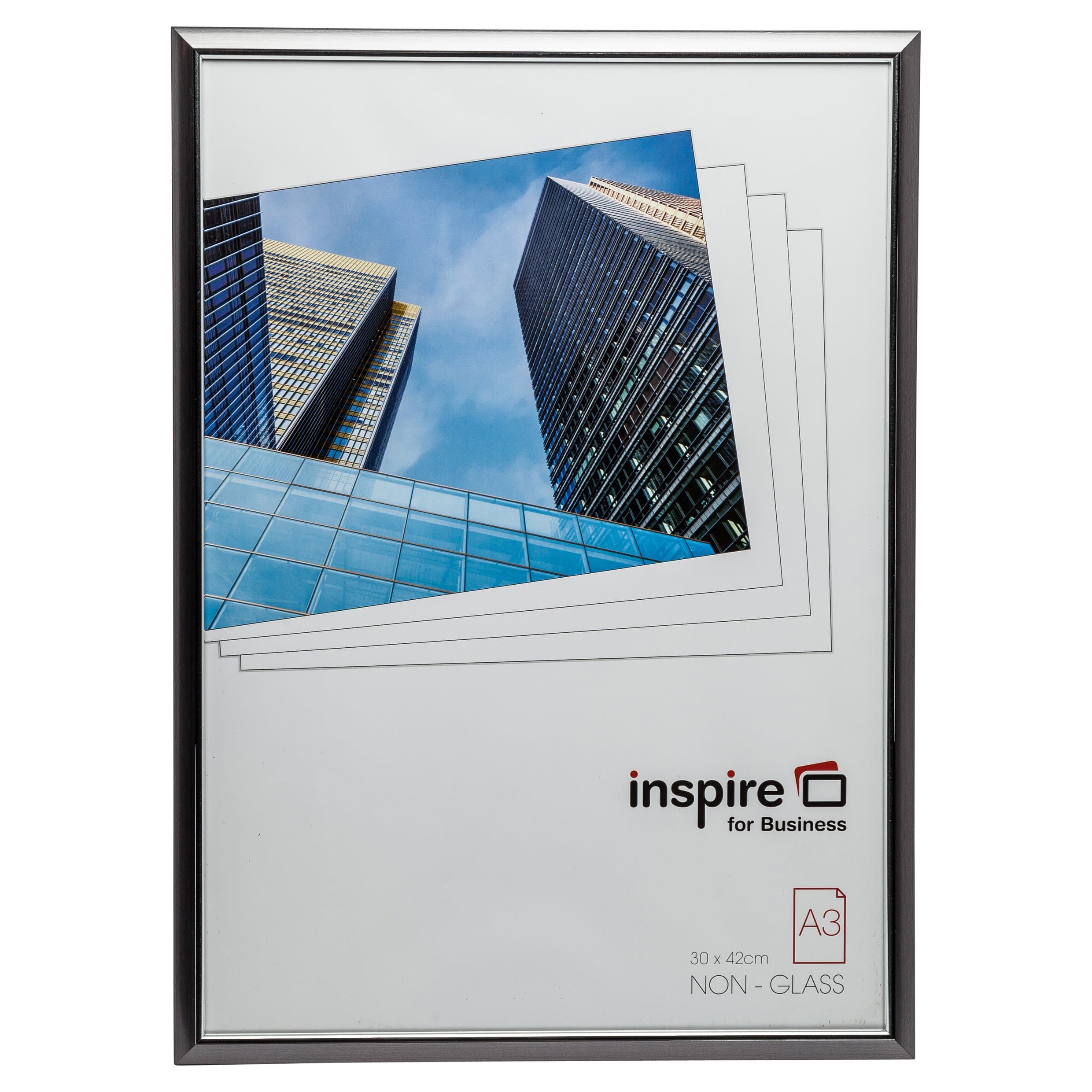 Hampton Frames EASYLOADER Smoke Grey A3 30x42 cm Certificate Photo Frame Safety Plexi Glass Picture Aperture EASA3SMK