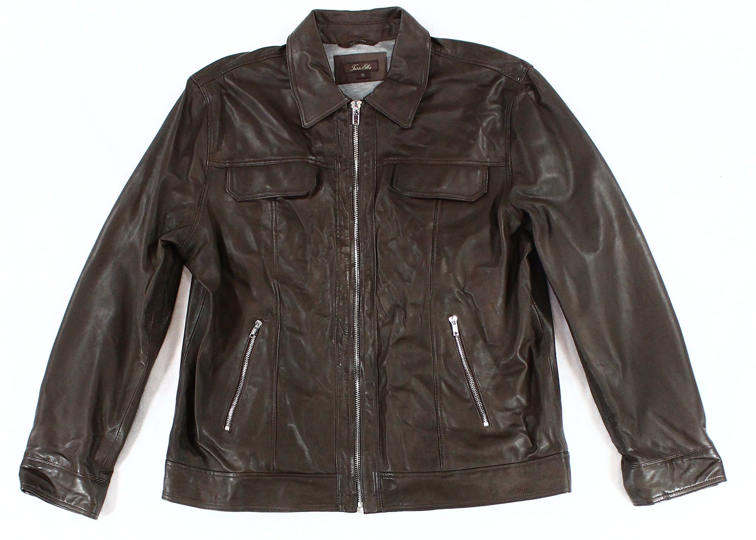 Tasso Elba Men's Leather Jacket