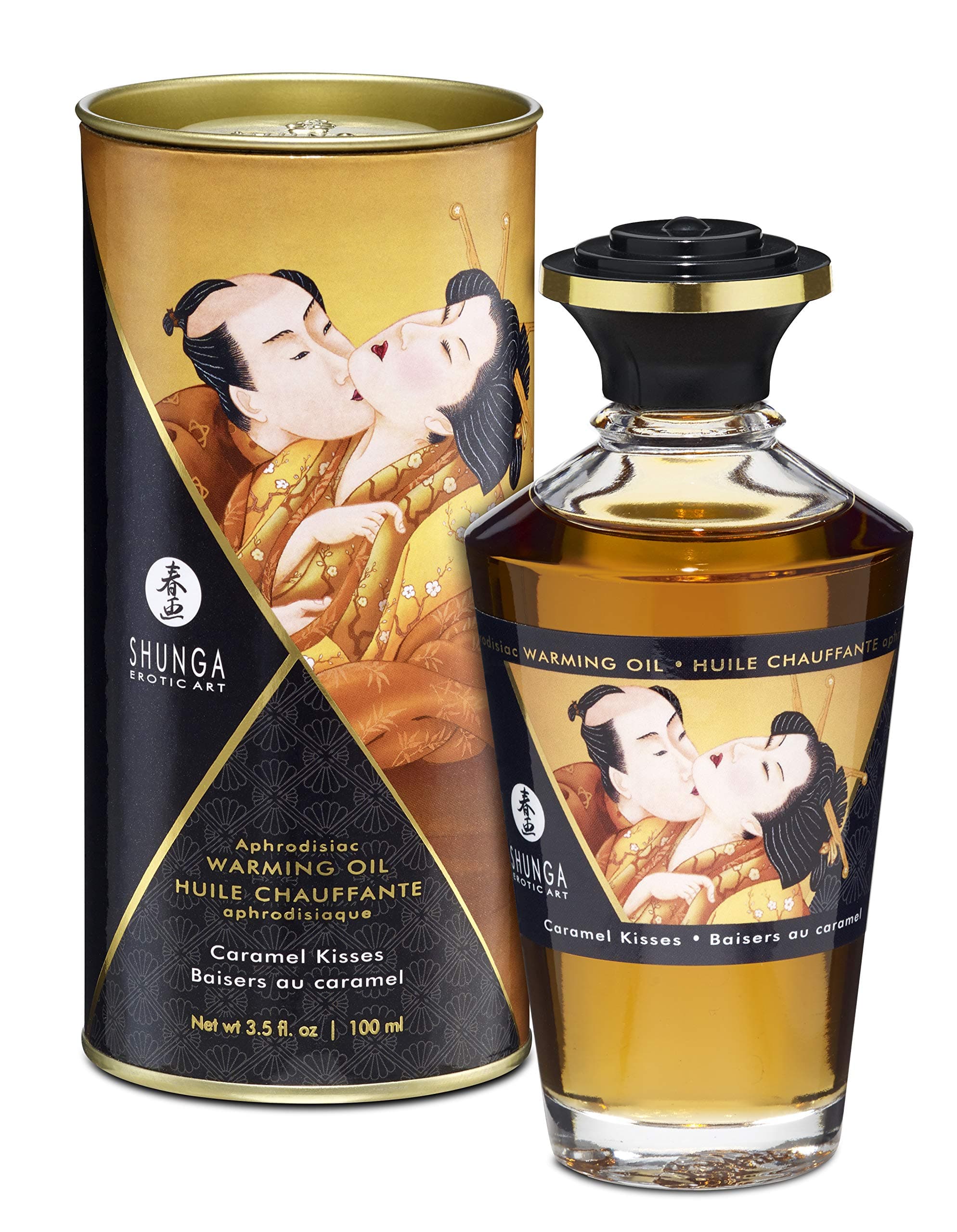 Shunga Warming Massage Oil 3.5 Fluid Ounces (Caramel)