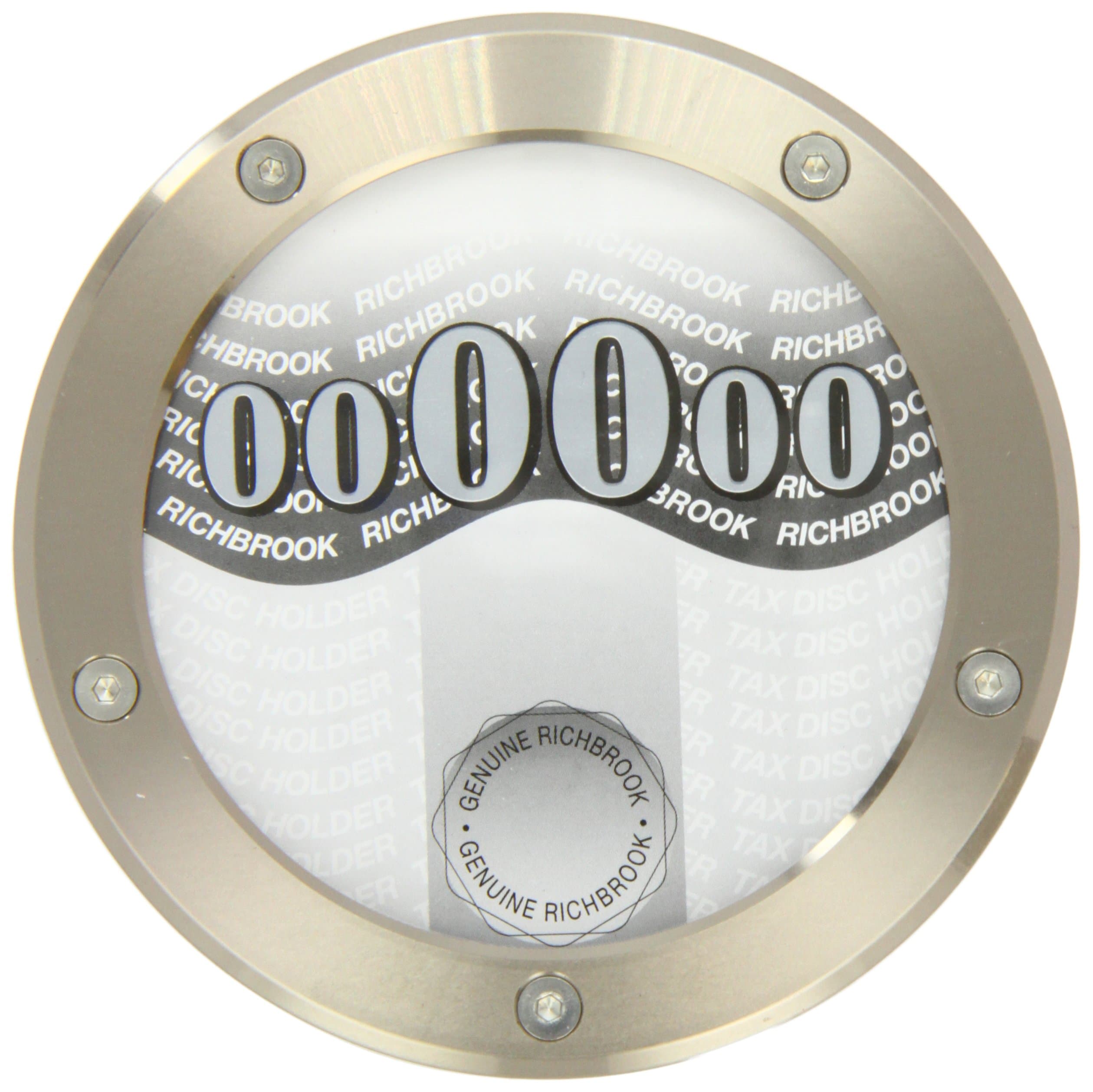 Richbrook 4700.05 Twist-Off Back Tax Disc/Permit Holder, Titanium Look Anodised