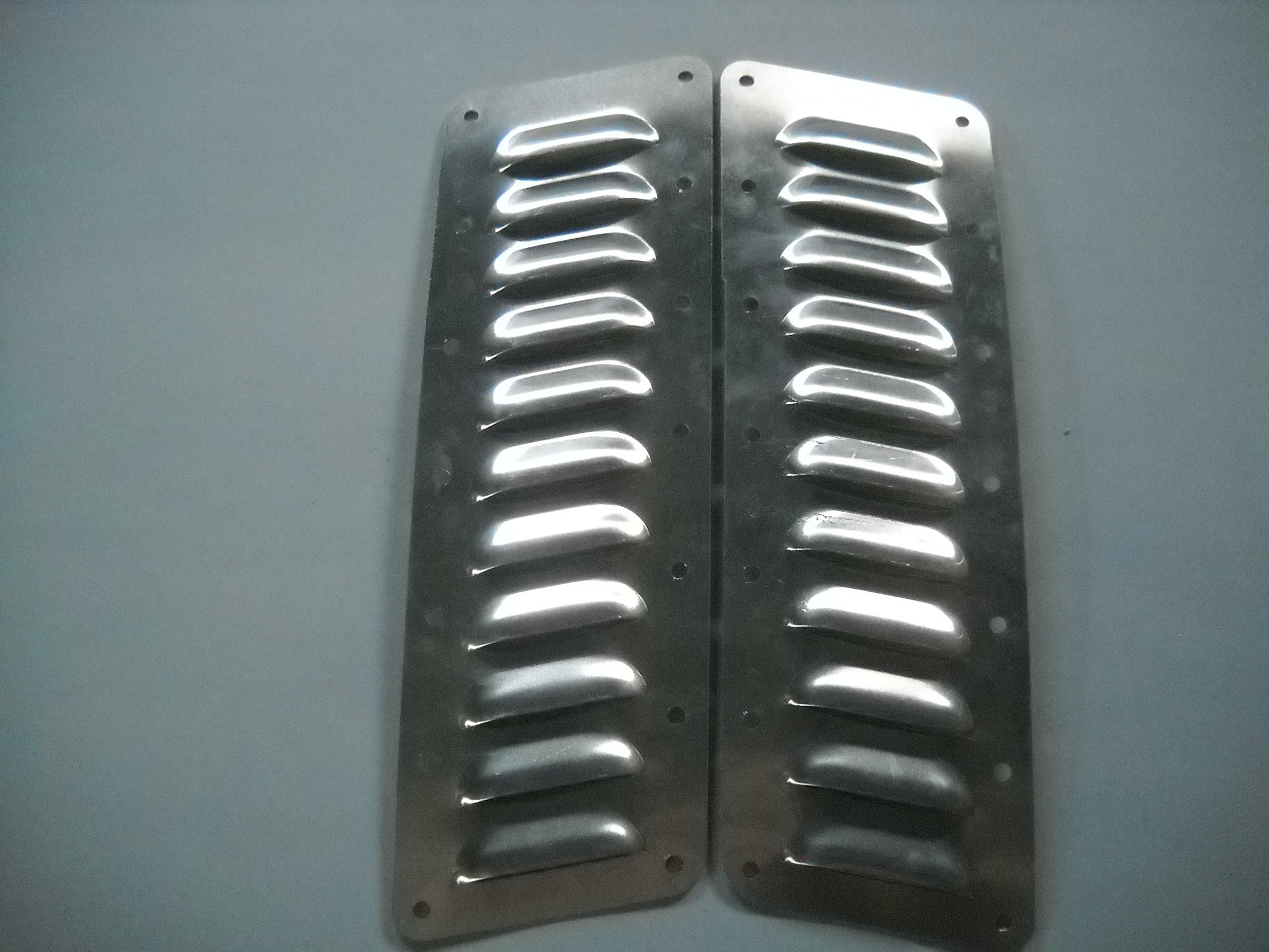 Pair of Angled Aluminum 3â 11 Louvers Each (Bolt-On) Kit
