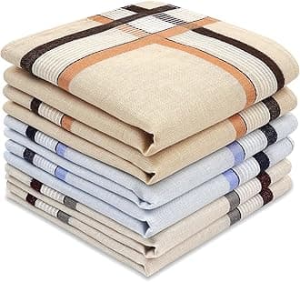 Selected Hanky 100% Cotton Men's Handkerchief 6 Piece Gift Set-8