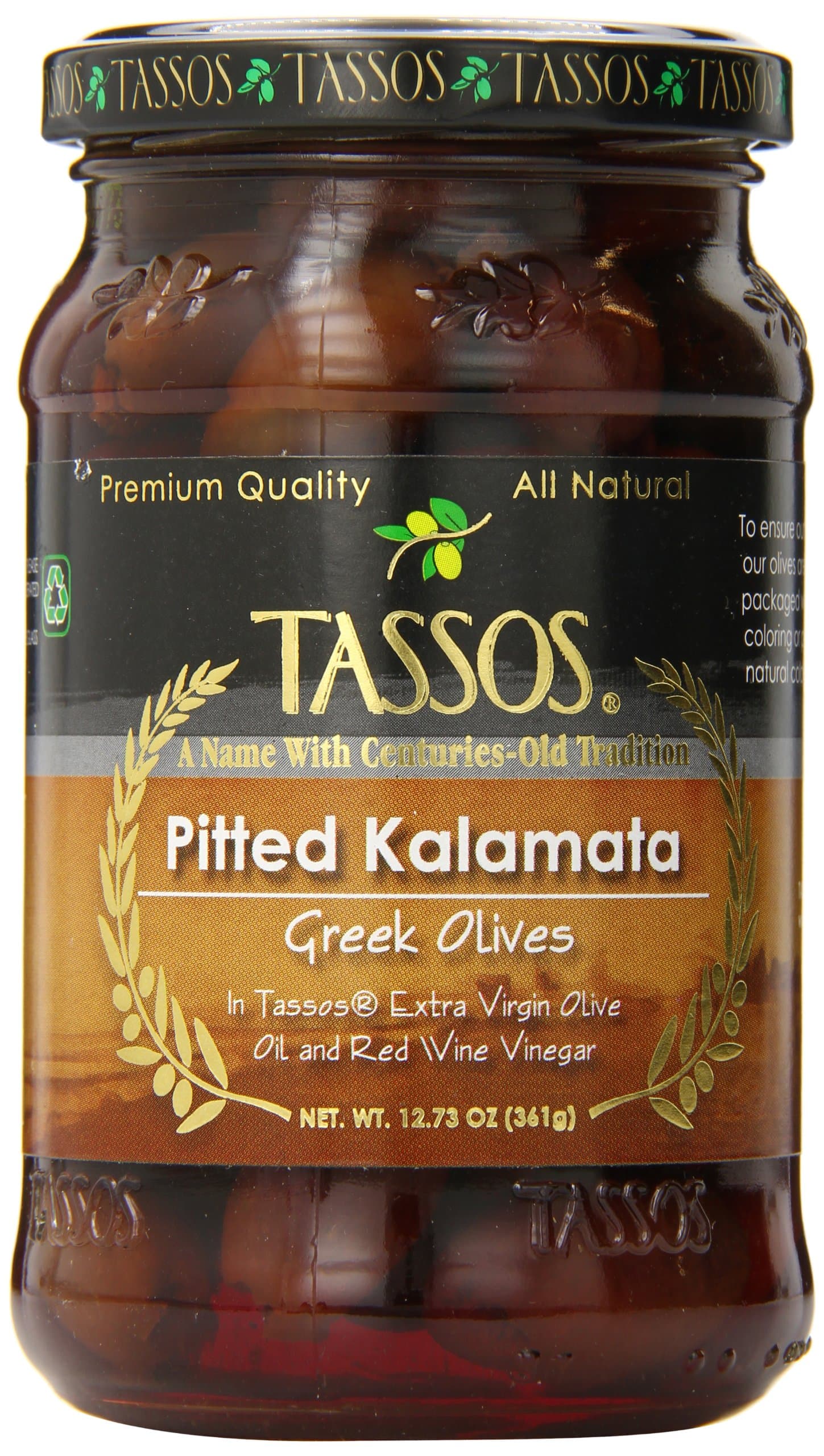 Tassos Pitted Kalamata Olive Oil Vinaigrette, 13.1 Ounce