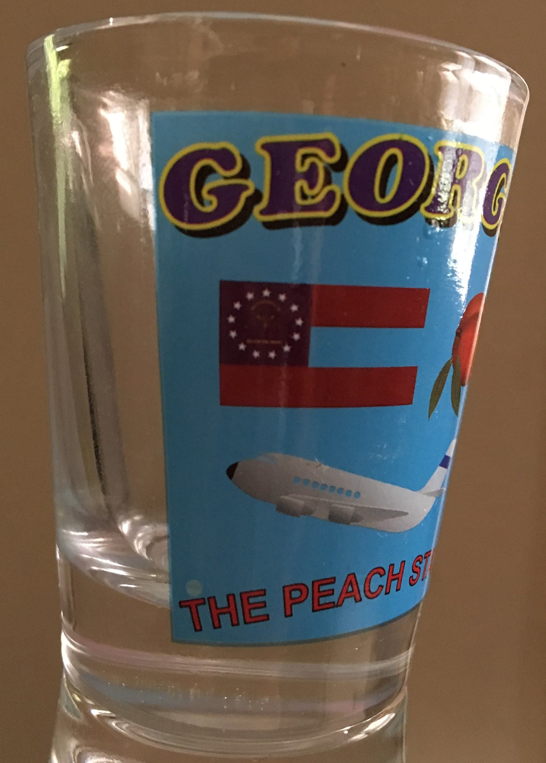 Souvenir Shot Glass Georgia - GA State Map - (Box of 12)