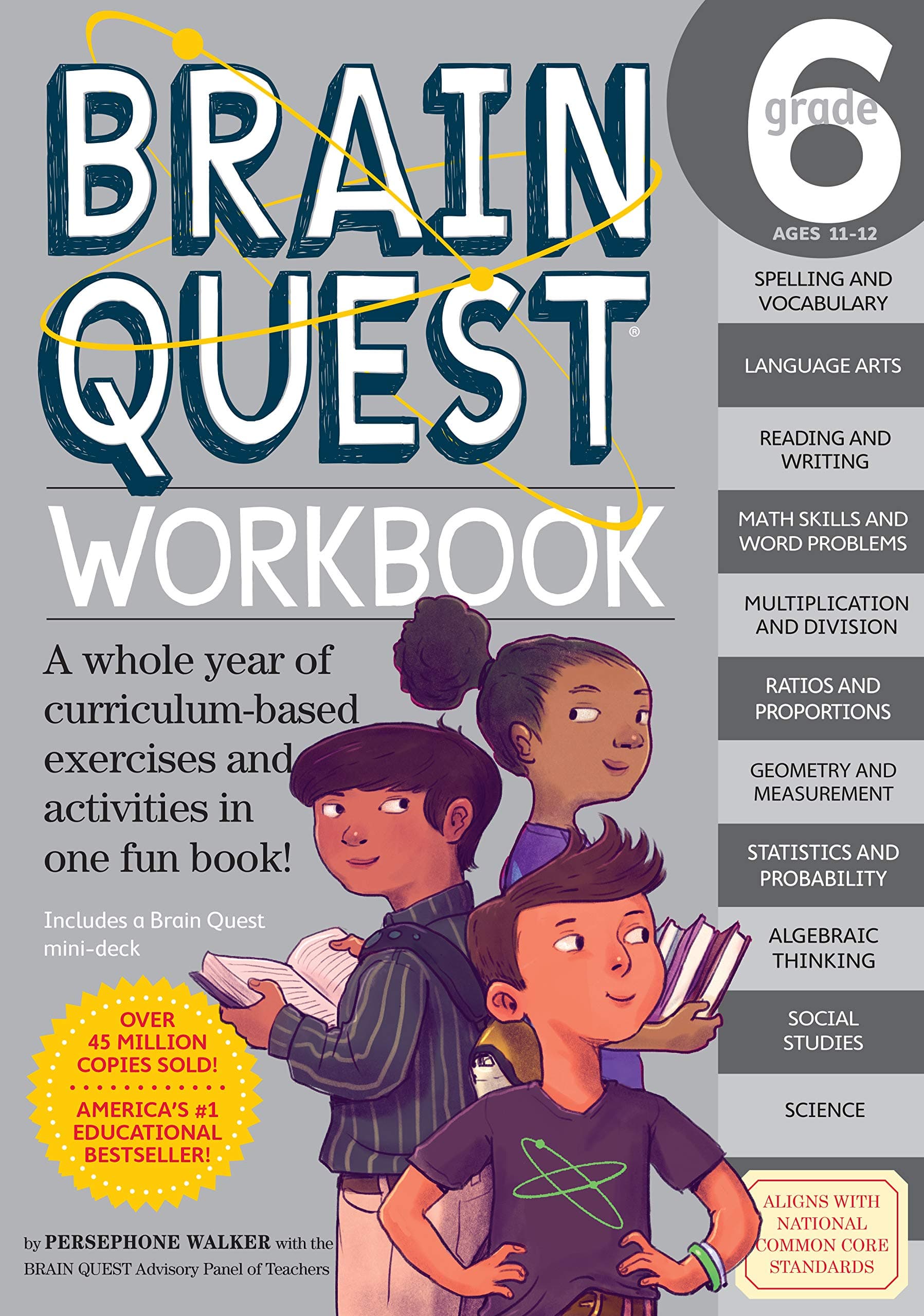 Brain Quest Workbook: Grade 6 (Brain Quest Workbooks)