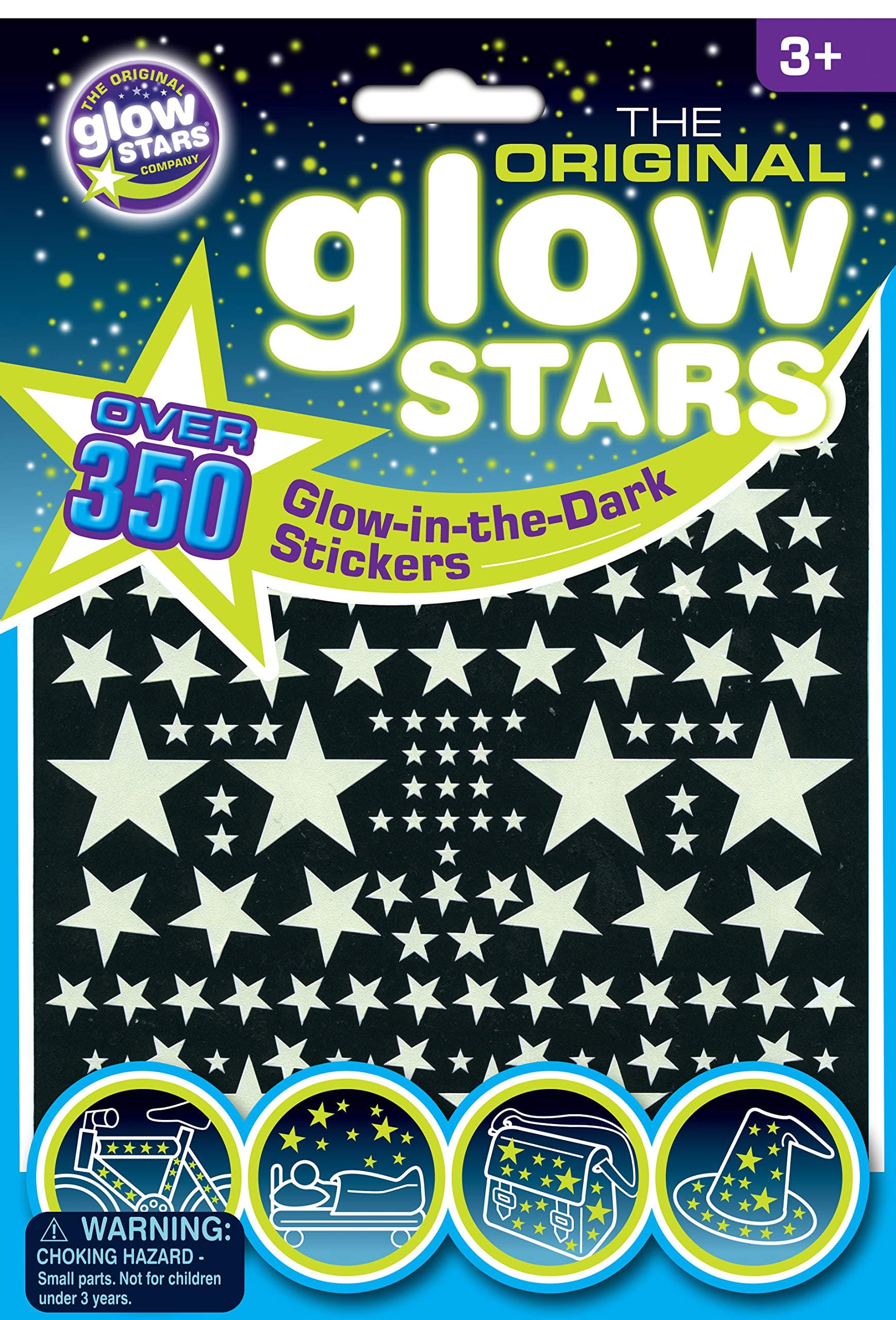 The Original Glowstars Company B8000 Glow-in-the-Dark 350 Stickers