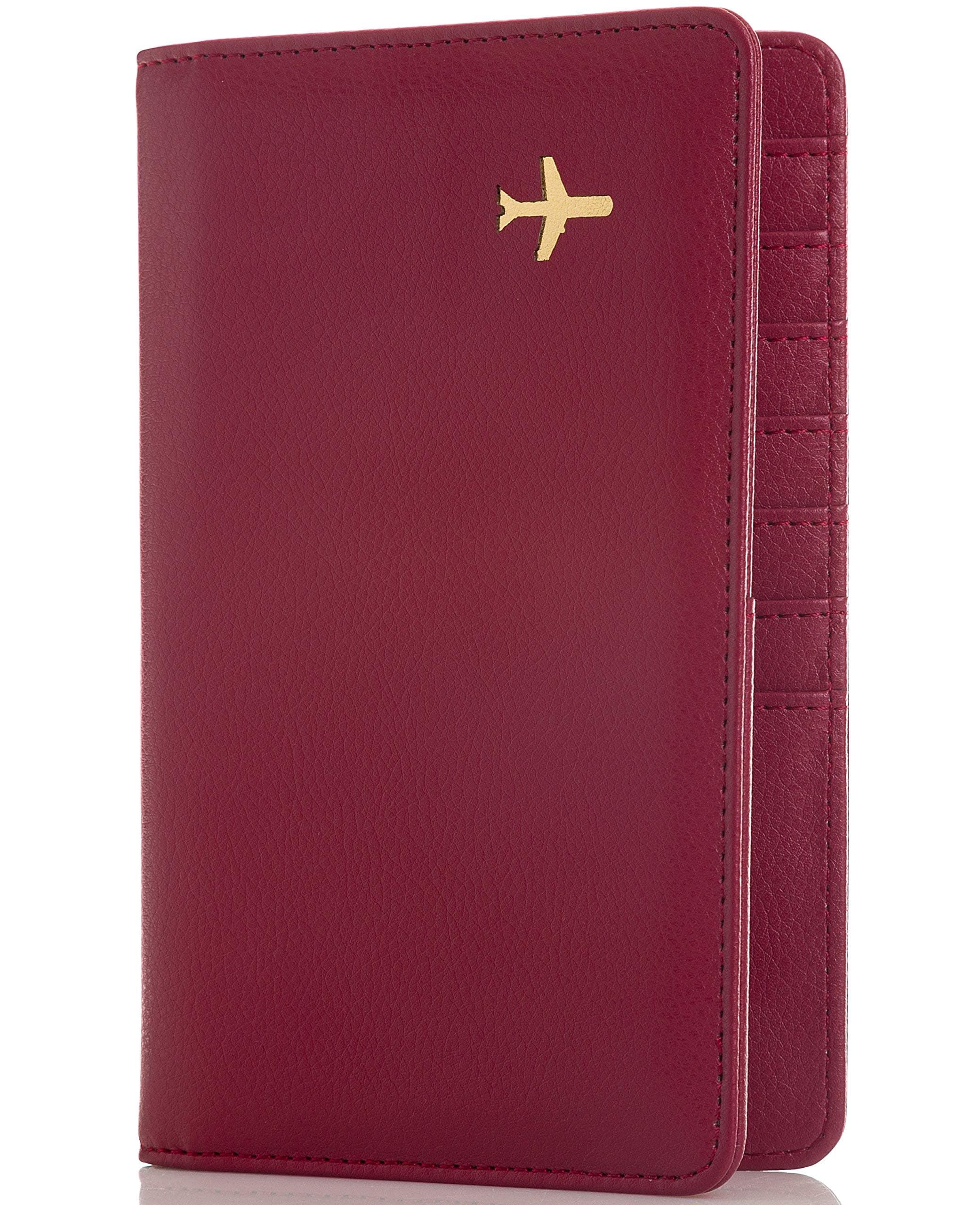 Travel Design all in one Travel Wallet - 2 Passport Holder Organizer - Gift box (Marsala)