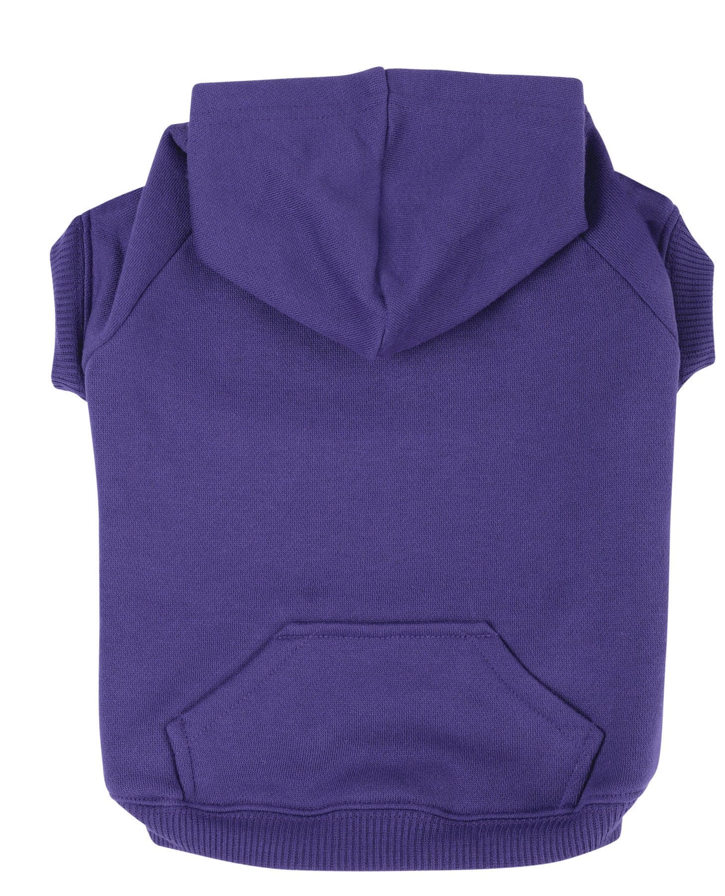 Zack & Zoey Polyester/Cotton Basic Dog Hoodie, Medium, 16-Inch Ultra Violet