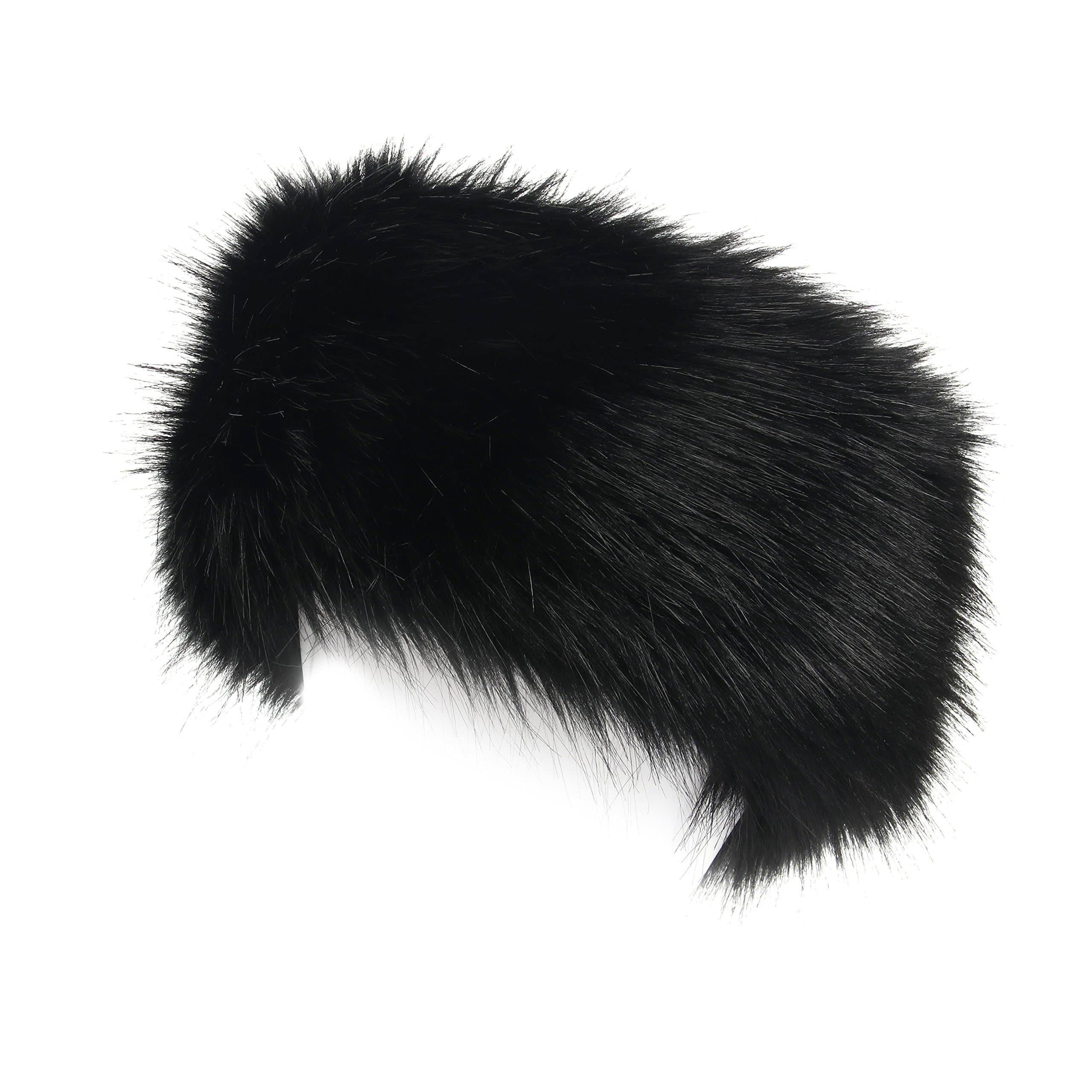 Faux Fur Headband with Stretch Women's Winter Earwarmer Earmuff