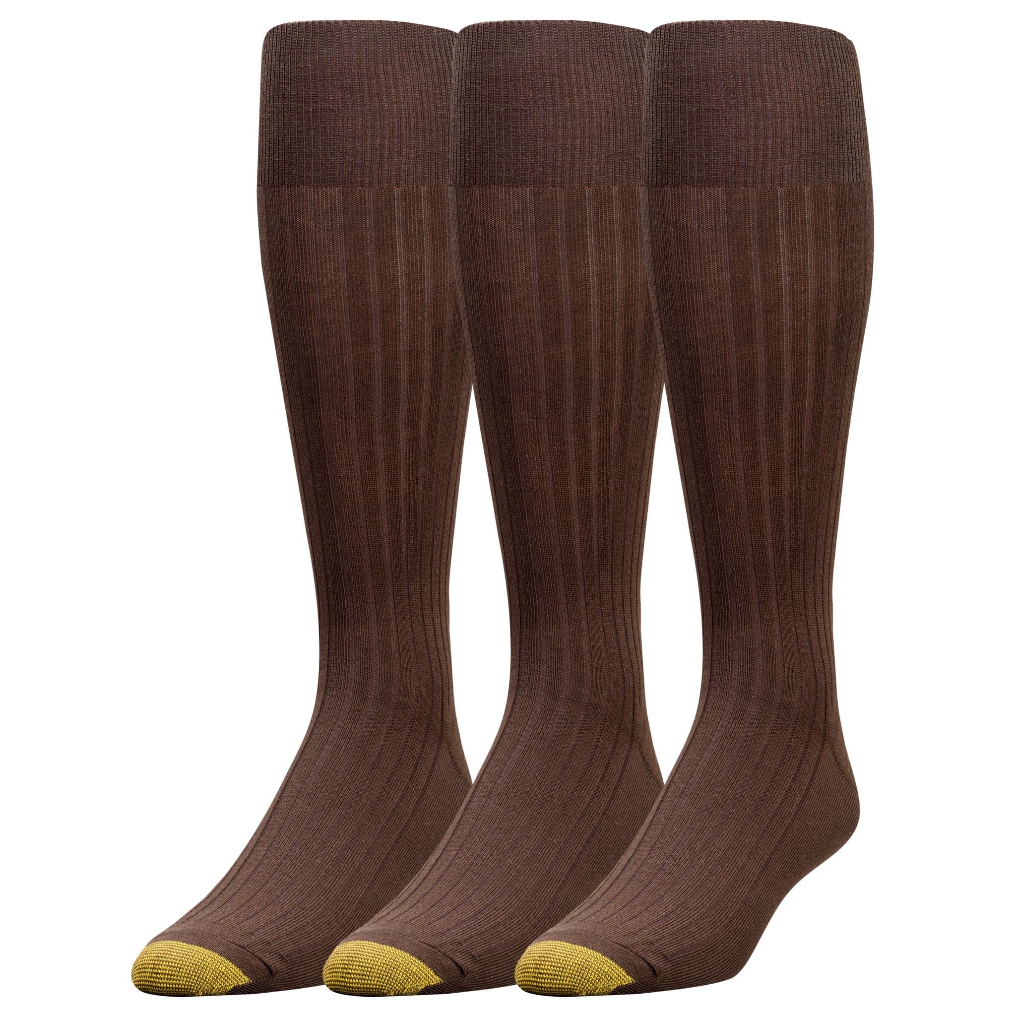 mens Canterbury Over-the-calf Dress Socks, 3-pairs