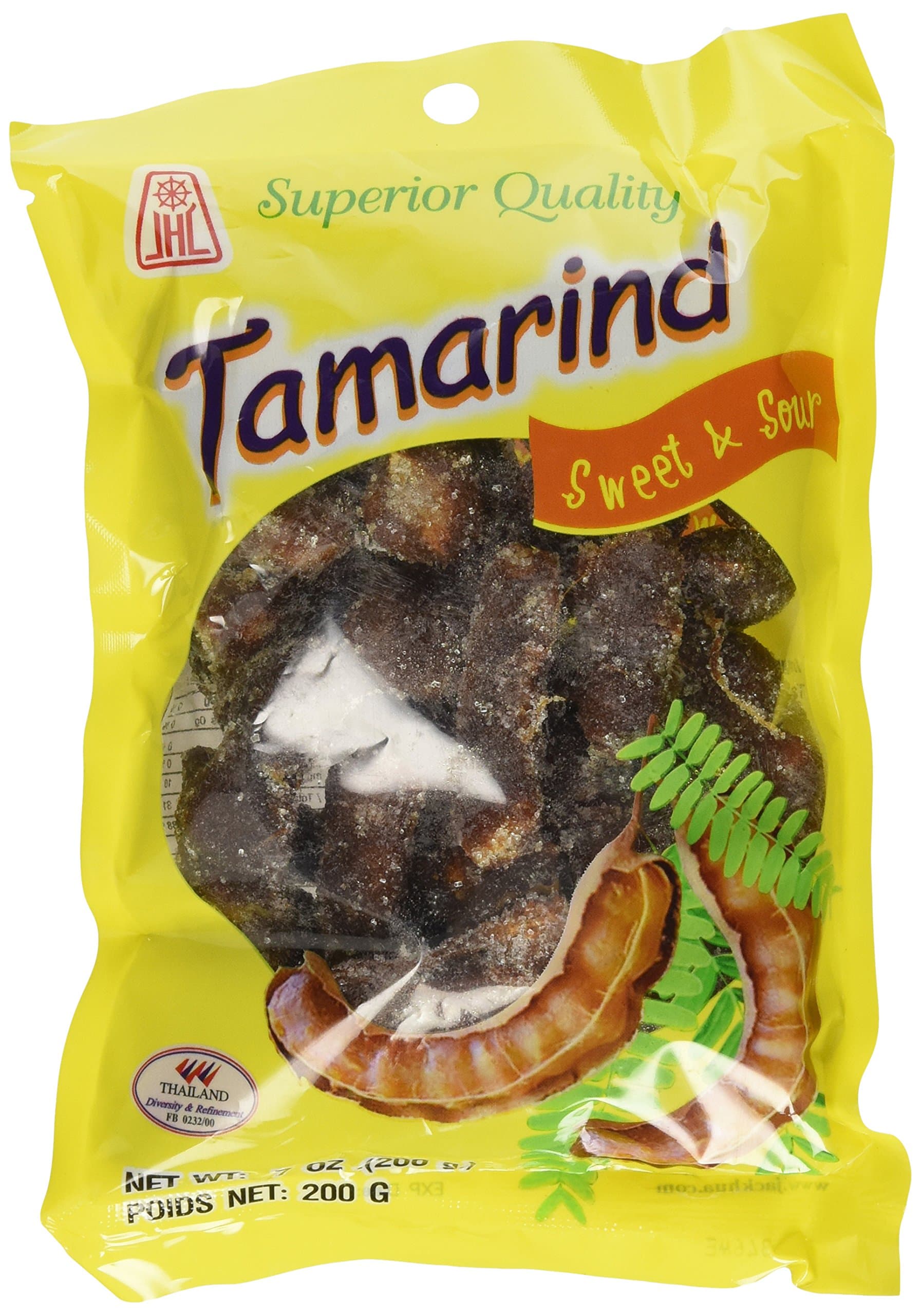 Thai Tamarind Sweet & Sour Candy With Whole Pod All Natural 94% Tamarind