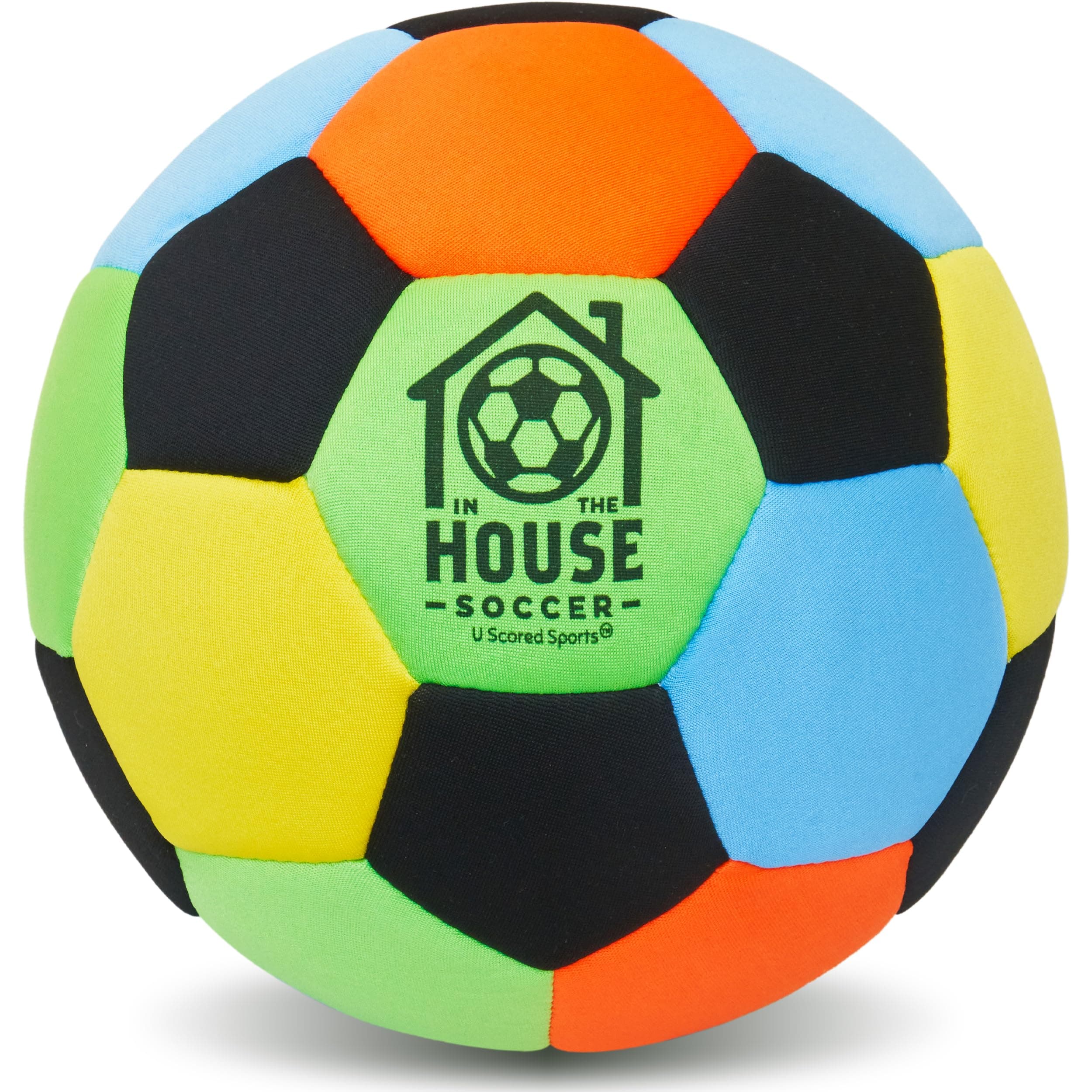 in The House Soccer Ball - Indoor Size 4 Padded Soccer Ball for Girls (Ages 3+), Boys (Ages 3+) & Adults - Bring Soccer Practice Home - Perfect for Juggling - Gift for Soccer Player