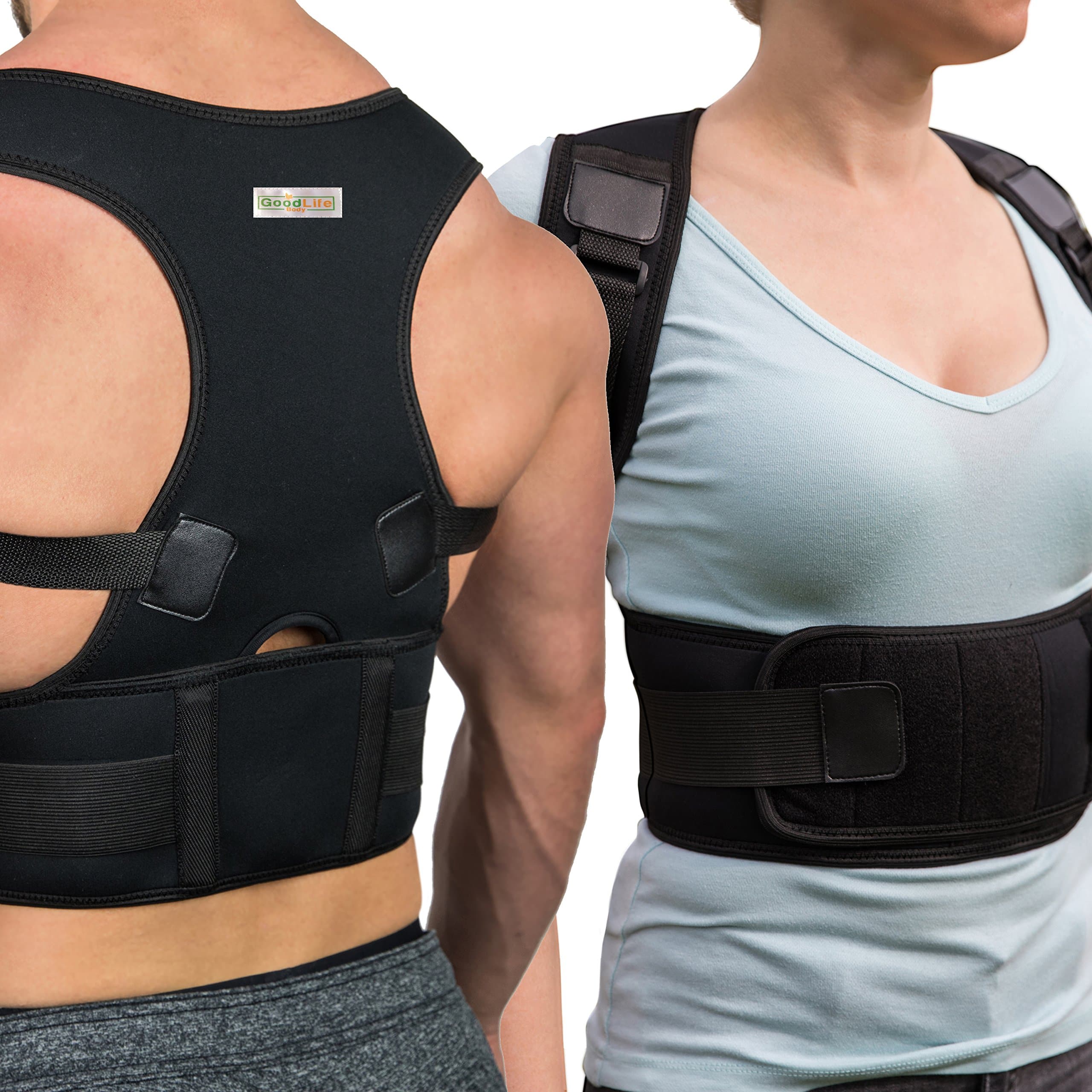Posture Corrector for Women and Men - Comfortable Back Support Brace to Trigger Rounded Shoulders and Upper Back to Proper Position - Discreet Vest for Pain Relief - May Wear Under Clothes