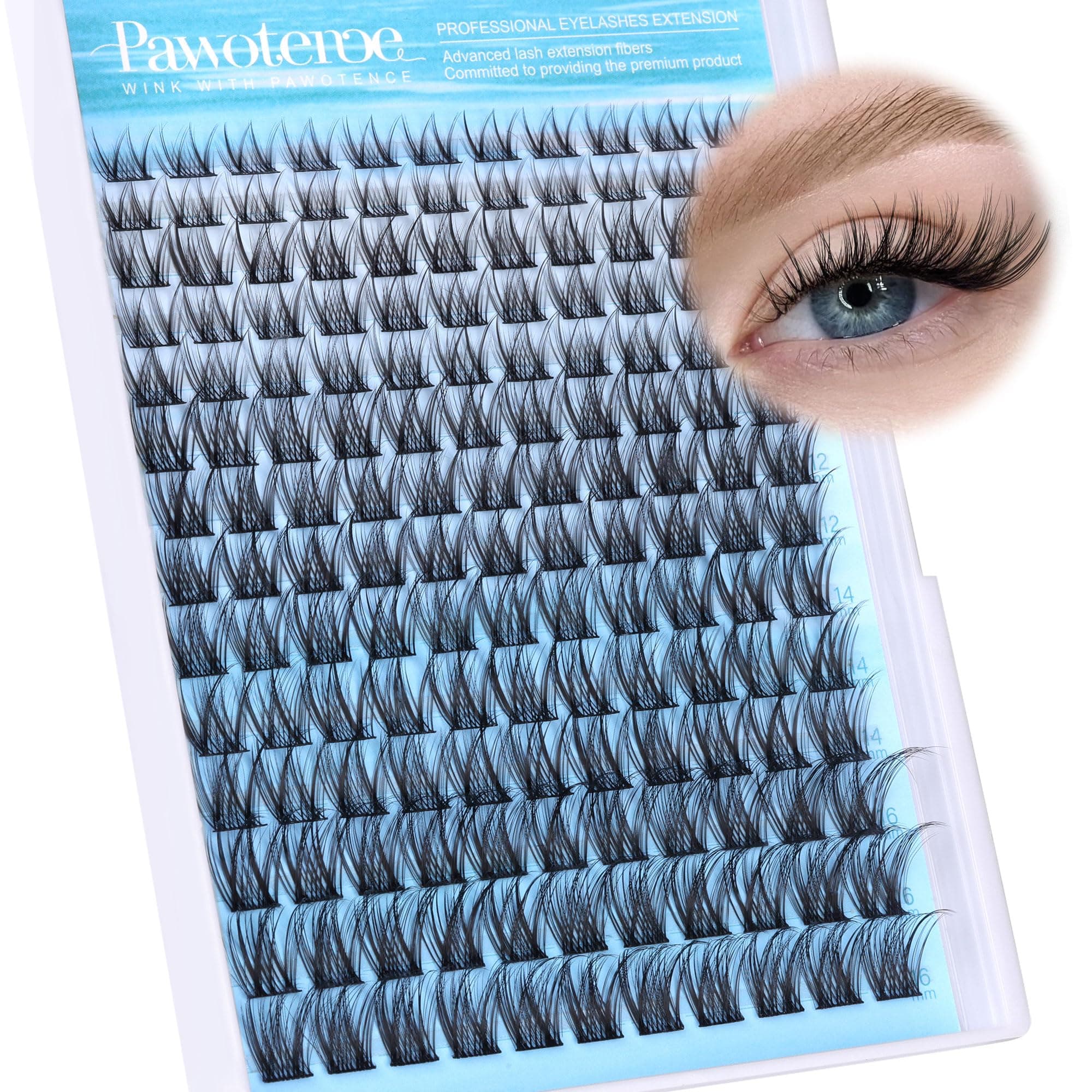 Wispy Lash Clusters Natural Cluster Eyelash Extensions 154pcs Individual Lashes 8-16mm Cluster Lashes Extension DIY False Eyelashes Soft Comfortable Natural Eyelash Clusters with Thin Band