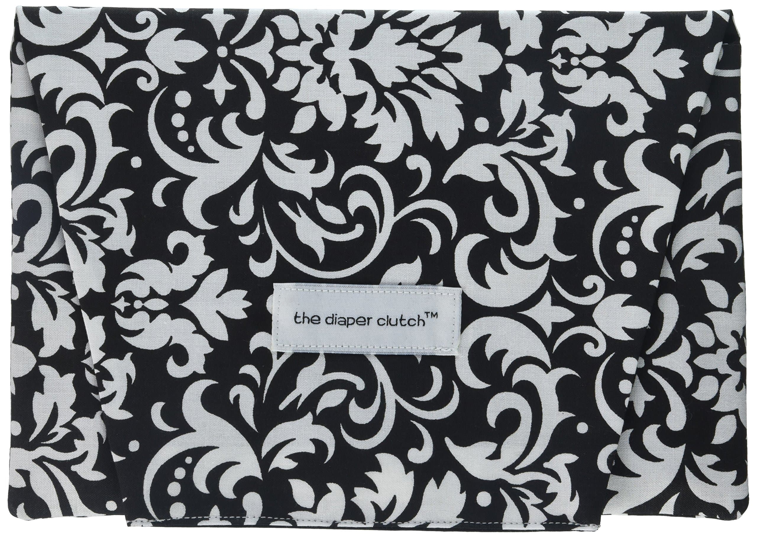 The Diaper Clutch, Black Damask