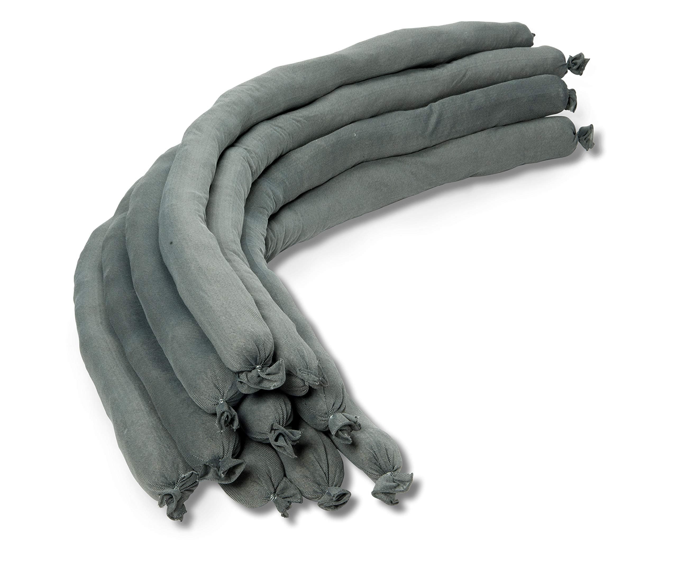 Aabaco Universal Absorbent Socks for Oil, Water & Chemical Spills – 3” x 48” Polypropylene Spill Containment Socks – Absorb Up to 10 Gallons – Industrial Spill Control – Pack of 10